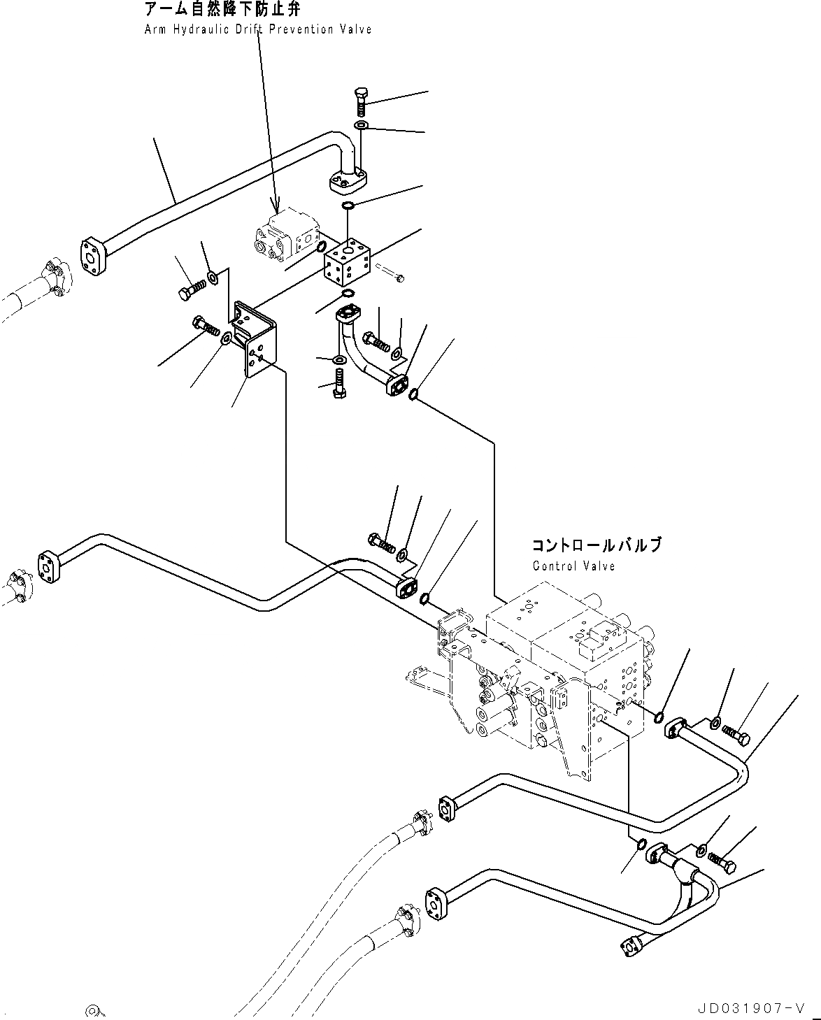 Схема запчастей Komatsu PC700LC-8E0 - РУКОЯТЬ И КОВШ ТРУБЫ, КЛАПАН ТРУБЫ (/) (№-) РУКОЯТЬ И КОВШ ТРУБЫ