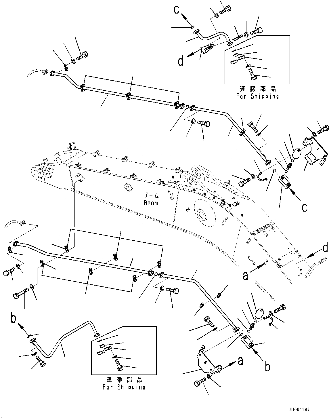 Схема запчастей Komatsu PC700LC-8E0 - СТРЕЛА, ДОПОЛН. ГИДРОЛИНИЯ (№-) СТРЕЛА, 7MM, -НАВЕСН. ОБОРУД, ГИДРОМОЛОТ И АККУМУЛЯТОР, С СТРЕЛА И РУКОЯТЬ ГИДРАВЛ DRIFT PREВЕНТИЛЯТОРION КЛАПАН