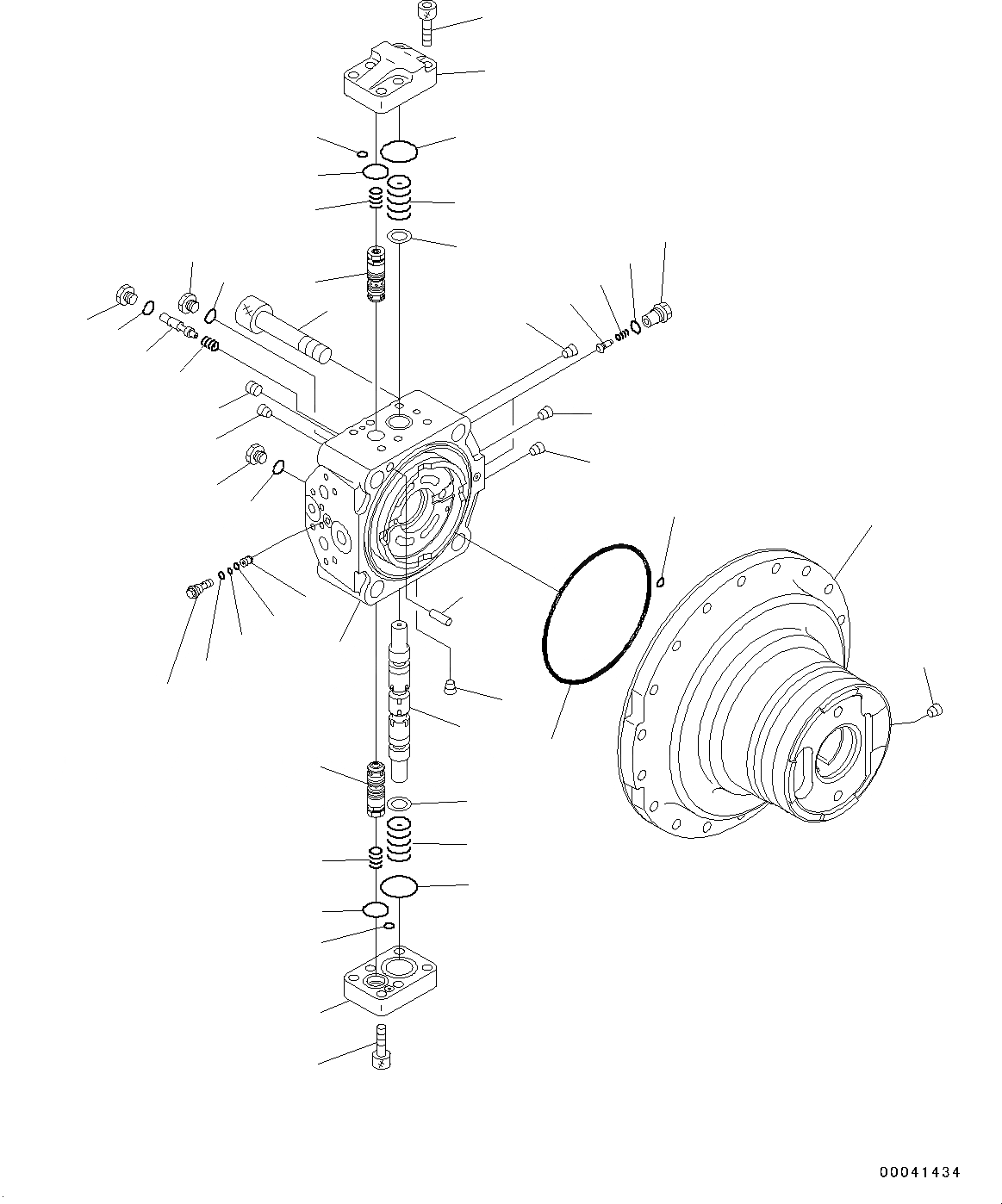 Схема запчастей Komatsu PC200LC-8 - МОТОР ХОДА И КОНЕЧНАЯ ПЕРЕДАЧА, МОТОР ХОДА (/) (№-) МОТОР ХОДА И КОНЕЧНАЯ ПЕРЕДАЧА