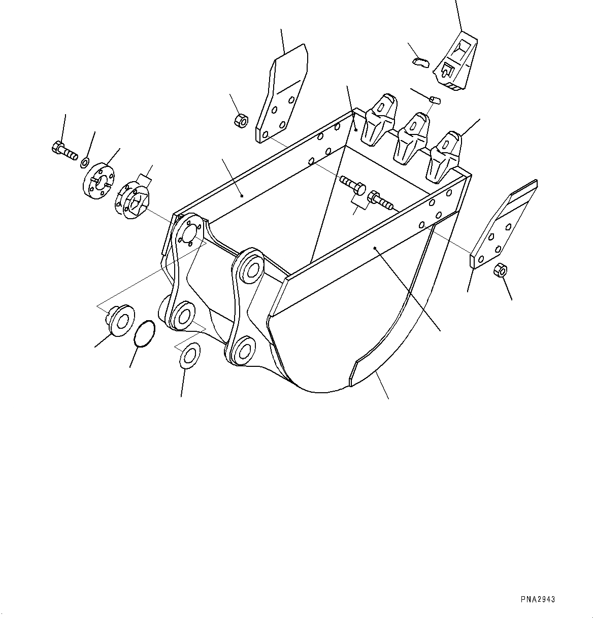 Схема запчастей Komatsu PC200LC-8 - КОВШ (№-) КОВШ, .8M, MM ШИР., ГОРИЗОНТАЛЬН. ПАЛЕЦ ТИП, БОКОРЕЗЫ, SUPER УДЛИНН. РУКОЯТЬ И СТРЕЛА СПЕЦ-ЯIFICATION