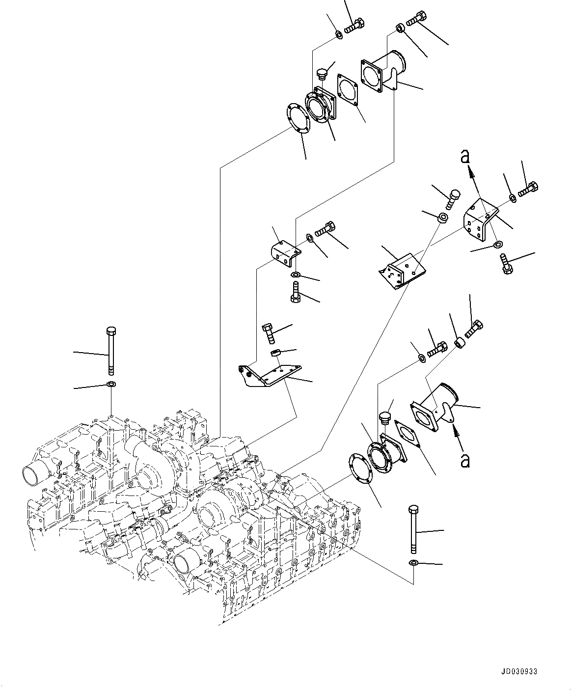 Схема запчастей Komatsu SAA12V140E-3B - ГОРНЫЙ ТОРМОЗ, БЕЗ ГОРНЫЙ ТОРМОЗ (№-) ГОРНЫЙ ТОРМОЗ