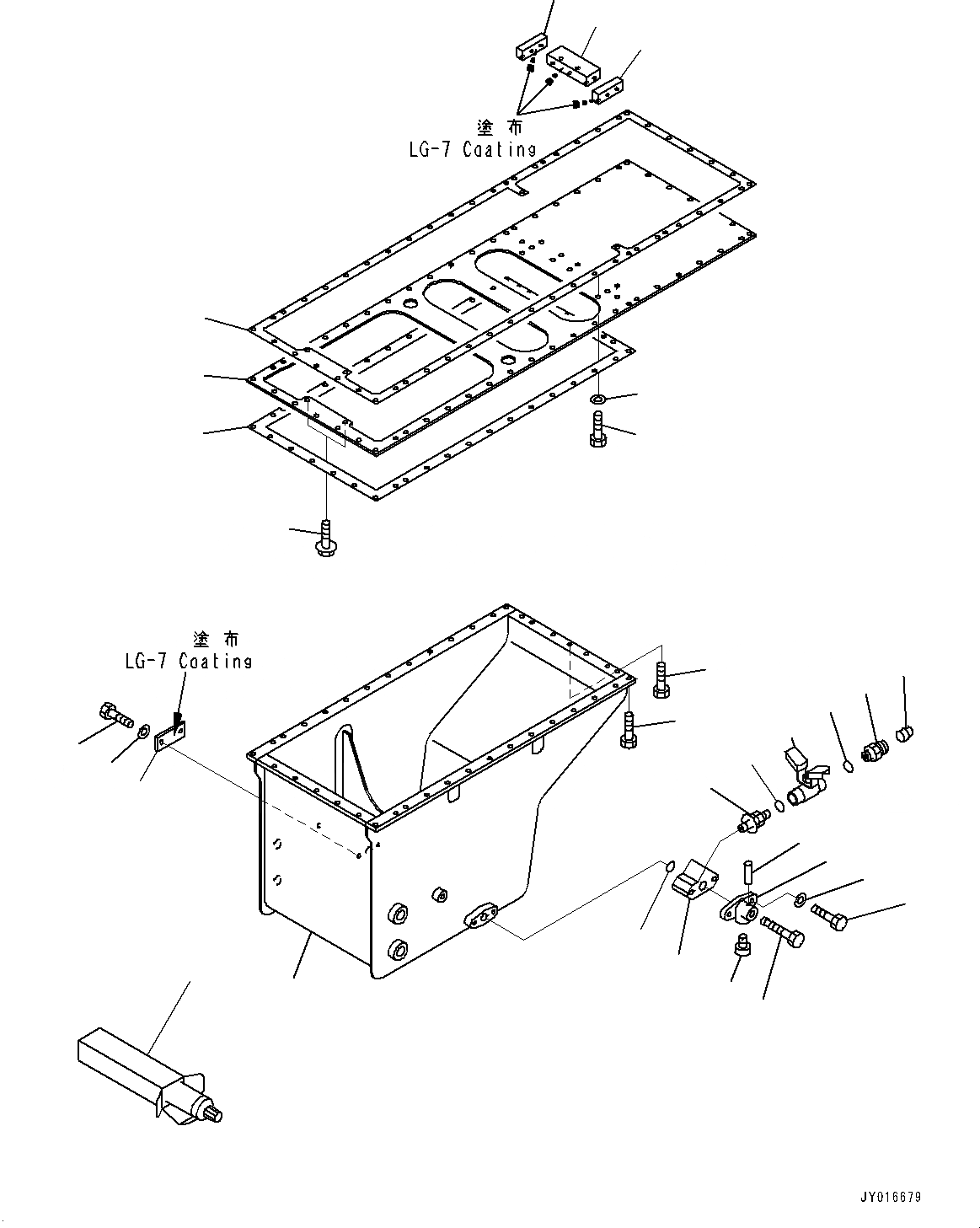 Схема запчастей Komatsu SAA12V140E-3B - ПОДДОН ДВИГ-ЛЯ, МАСЛЯНЫЙ ПОДДОН (№-) ПОДДОН ДВИГ-ЛЯ, ДЛЯ ХОЛОДН. AREA СПЕЦ-ЯIFICATION A (- DEG C), МАСЛ. БЫСТР. ЗАПРАВ., ПОДДОН ДВИГ-ЛЯ И ПОДОГРЕВАТЕЛЬ ХЛАДАГЕНТА