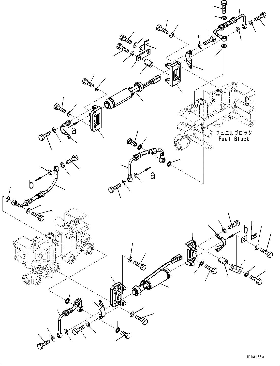 Схема запчастей Komatsu SAA12V140E-3B - ТОПЛИВОПРОВОД., PОБОД КОЛЕСАING НАСОС (№-) ТОПЛИВОПРОВОД., ДЛЯ BAD ТОПЛИВН. И ПЛОХ. ТОПЛИВО СПЕЦ-ЯIFICATION, ВОДН.+DUST