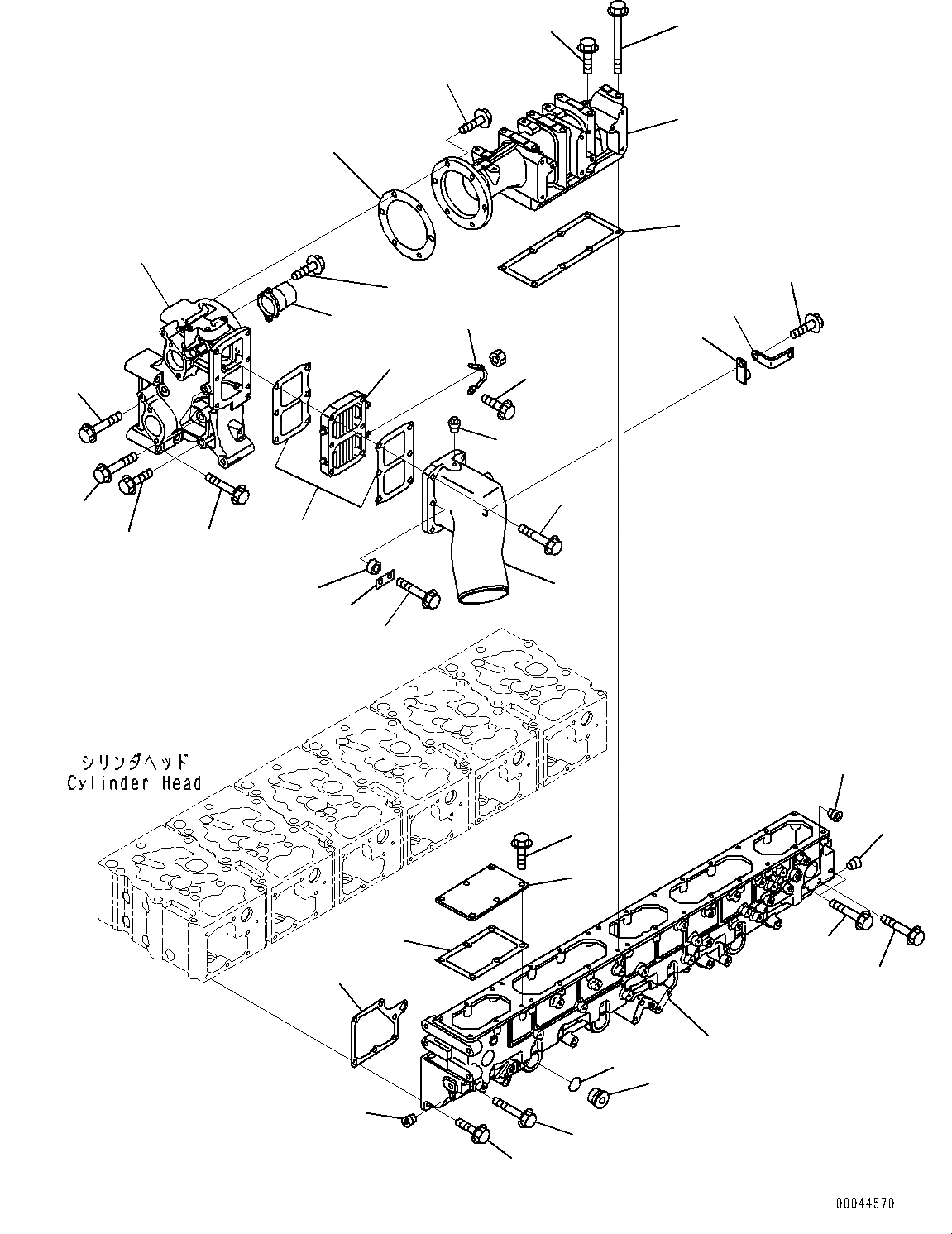 Схема запчастей Komatsu SAA6D170E-5B - ВПУСК ВОЗДУХА БЛОК, ТРУБОПРОВОД ВПУСКА ВОЗДУХА И СОЕДИН-Я ВОЗД. ТРУБОК (№8-) ВПУСК ВОЗДУХА БЛОК, PM-CLINIC СПЕЦ-Я.