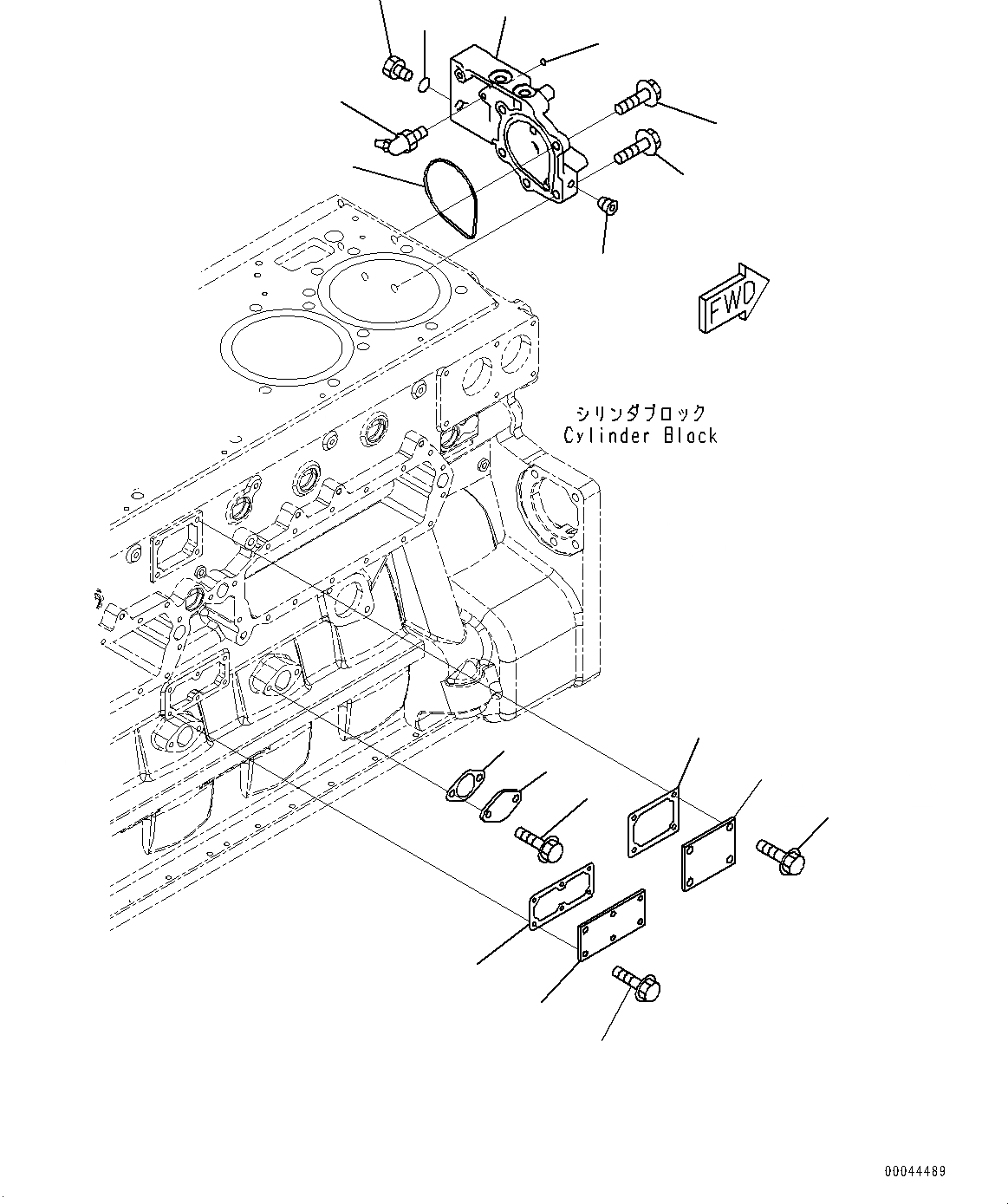 Схема запчастей Komatsu SAA6D170E-5B - ЭЛЕМЕНТЫ БЛОКА ЦИЛИНДРОВ, ЭЛЕМЕНТЫ (№8-) ЭЛЕМЕНТЫ БЛОКА ЦИЛИНДРОВ, БЕЗ ORBCOMM