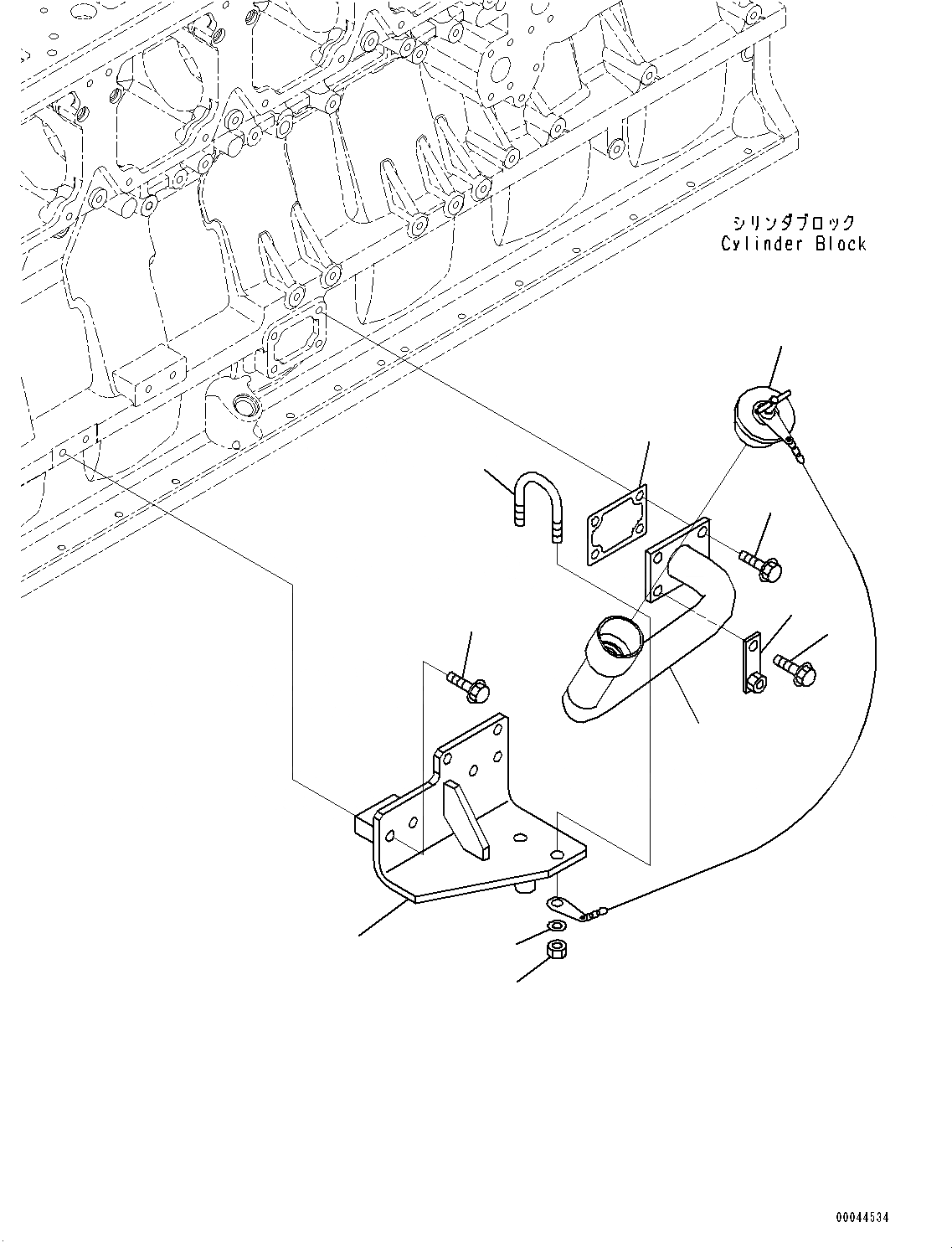 Схема запчастей Komatsu SAA6D170E-5B - ДВИГАТЕЛЬ МАСЛОНАЛИВНОЙ ПАТРУБОК (№8-) ДВИГАТЕЛЬ МАСЛОНАЛИВНОЙ ПАТРУБОК, БЕЗ ORBCOMM