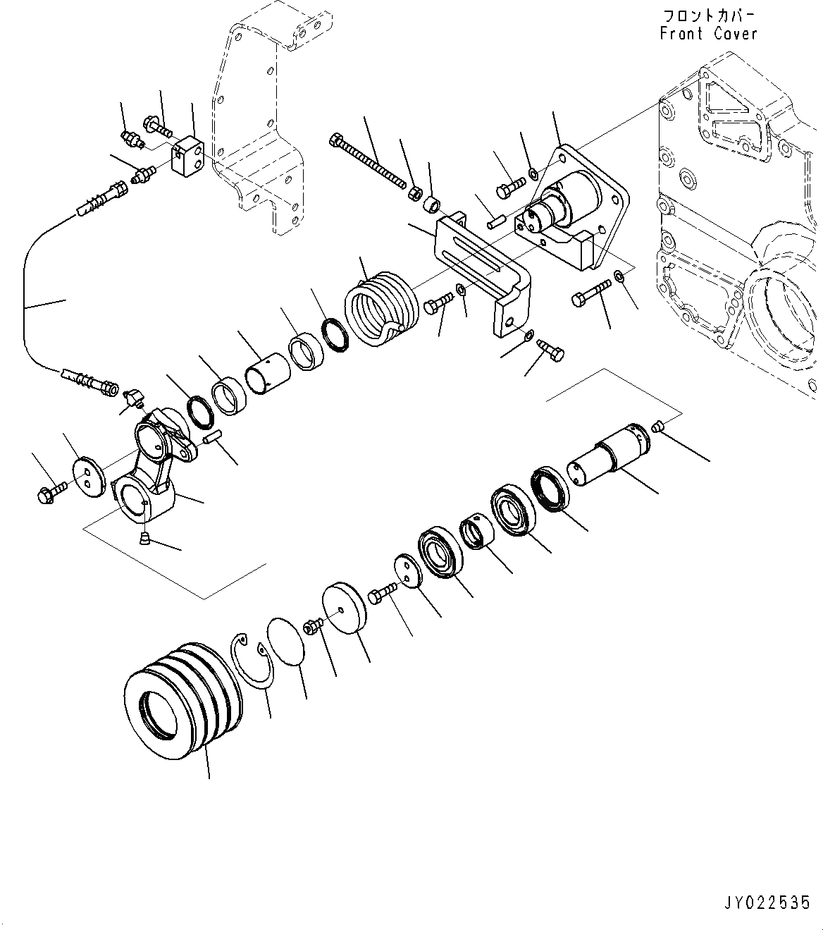 Схема запчастей Komatsu SAA6D170E-5B - НАТЯЖНОЙ РОЛИК (№8-) НАТЯЖНОЙ РОЛИК