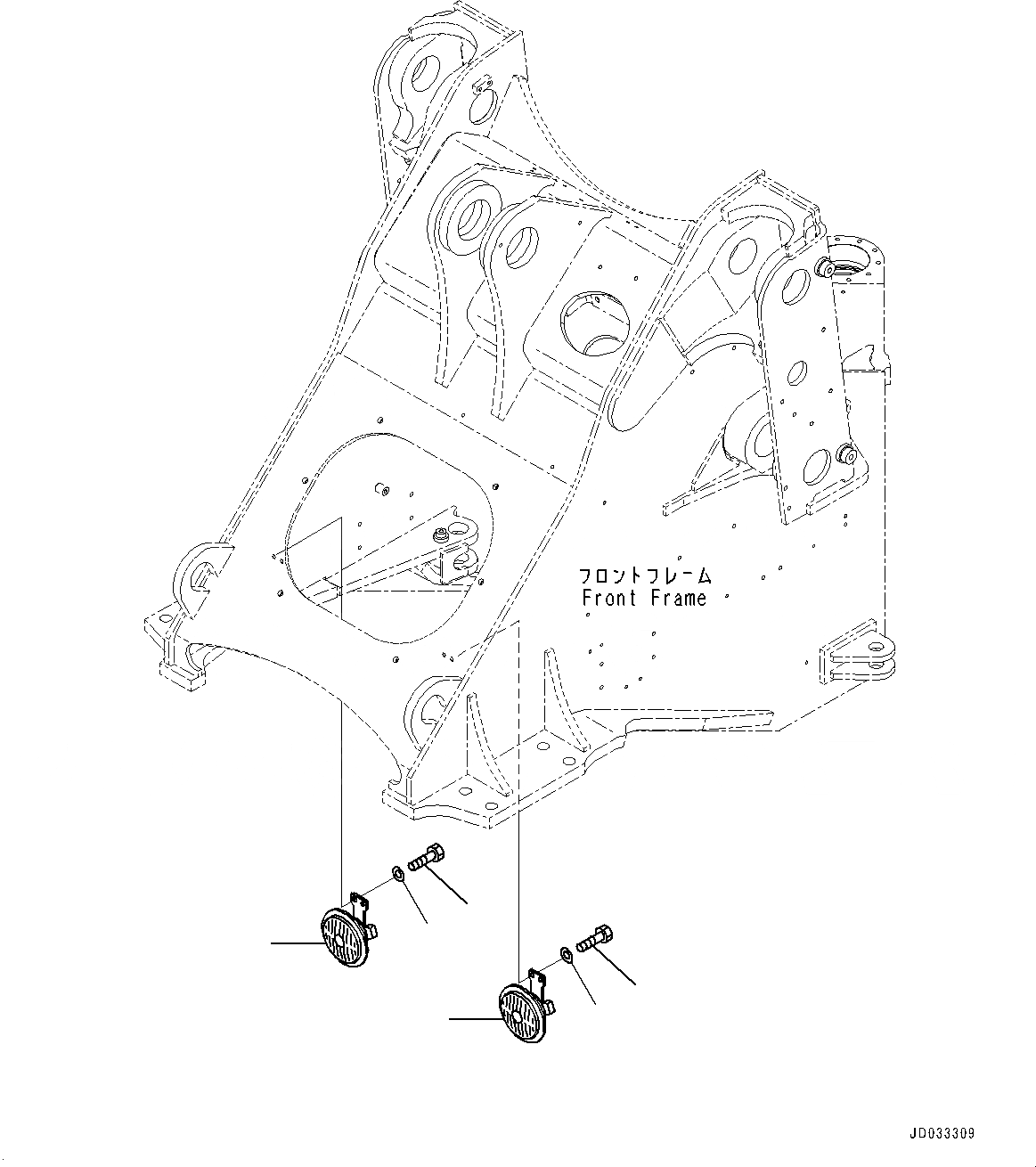 Схема запчастей Komatsu WA470-6A - ЗВУК. СИГНАЛ. (№9-) ЗВУК. СИГНАЛ.