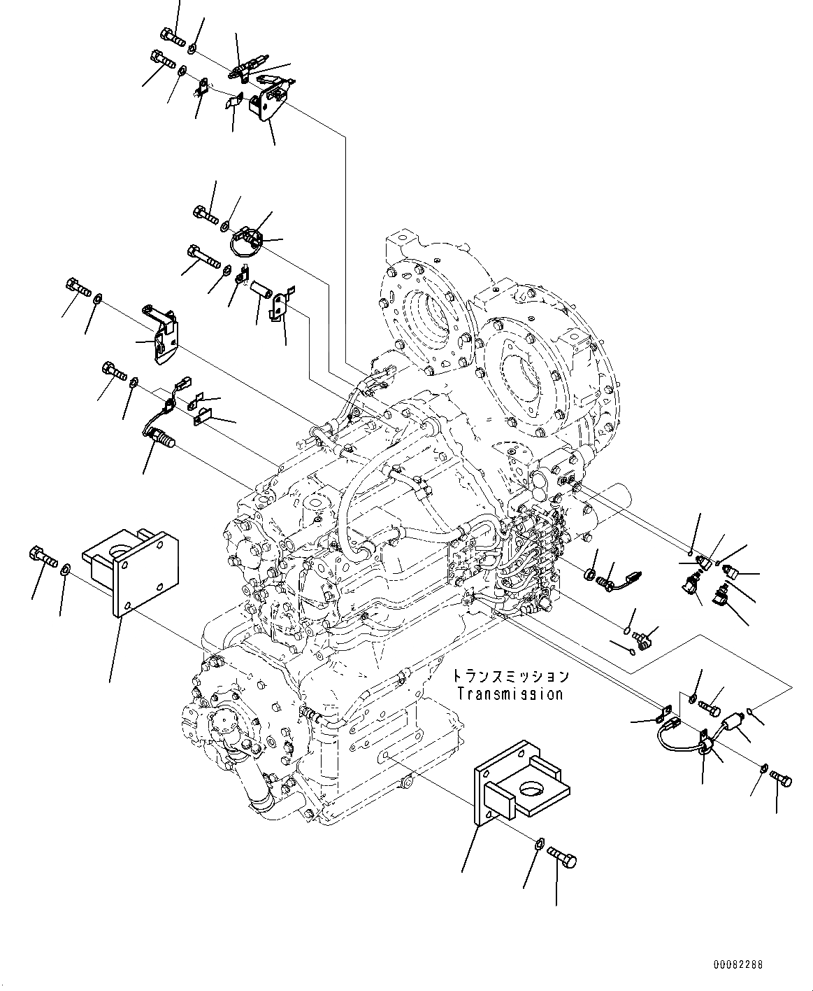 Схема запчастей Komatsu WA470-6A - ГИДРОТРАНСФОРМАТОР И ТРАНСМИССИЯ, КРЕПЛЕНИЕ (/) (№9-) ГИДРОТРАНСФОРМАТОР И ТРАНСМИССИЯ, БЕЗ БЛОКИР.UP ТИП