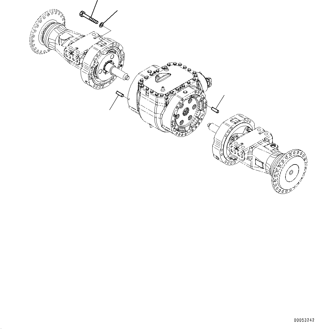 Схема запчастей Komatsu WA470-6A - ПЕРЕДНИЙ МОСТ, КРЕПЛЕНИЕ (/) (№9-) ПЕРЕДНИЙ МОСТ, С ТОРМОЗ. МАСЛ. СИСТЕМА ОХЛАЖДЕНИЯ, САМОБЛОКИР. ДИФФЕРЕНЦ.