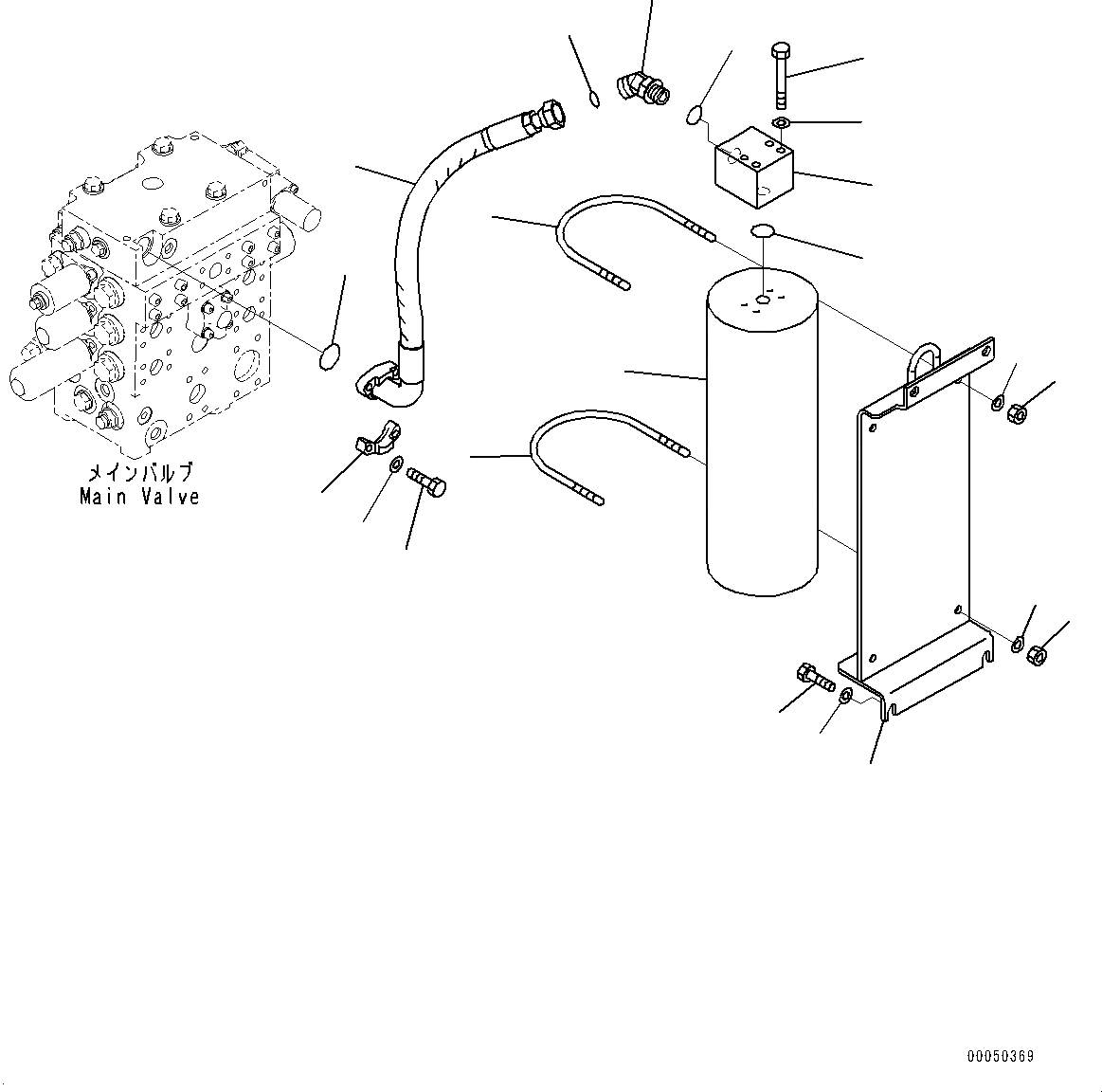 Схема запчастей Komatsu WA470-6A - ГИДРОЛИНИЯ, АККУМУЛЯТОР - ECSS КЛАПАН ТРУБЫ (№9-) ГИДРОЛИНИЯ, С 2-Х СЕКЦИОНН. УПРАВЛЯЮЩ. КЛАПАН, ECSS