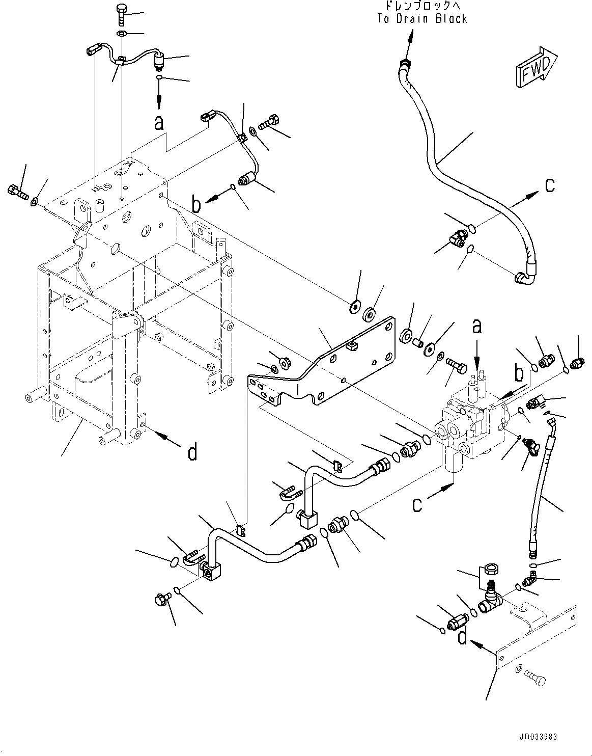 Схема запчастей Komatsu WA470-6A - УПРАВЛ-Е ТОРМОЗОМ, КЛАПАН АККУМУЛЯТОРА КРЕПЛЕНИЕ (№9-) УПРАВЛ-Е ТОРМОЗОМ, С ORBITROL СИСТЕМАУПРАВЛЕНИЯ ПОВОРОТОМ, ТОРМОЗ. МАСЛ. СИСТЕМА ОХЛАЖДЕНИЯ