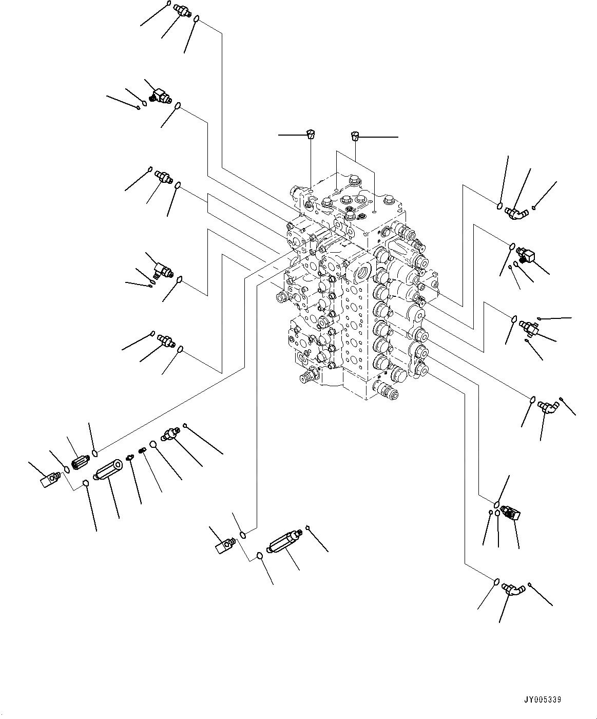 Схема запчастей Komatsu PC550LC-8 - УПРАВЛЯЮЩ. КЛАПАН, (/) (№78-) УПРАВЛЯЮЩ. КЛАПАН