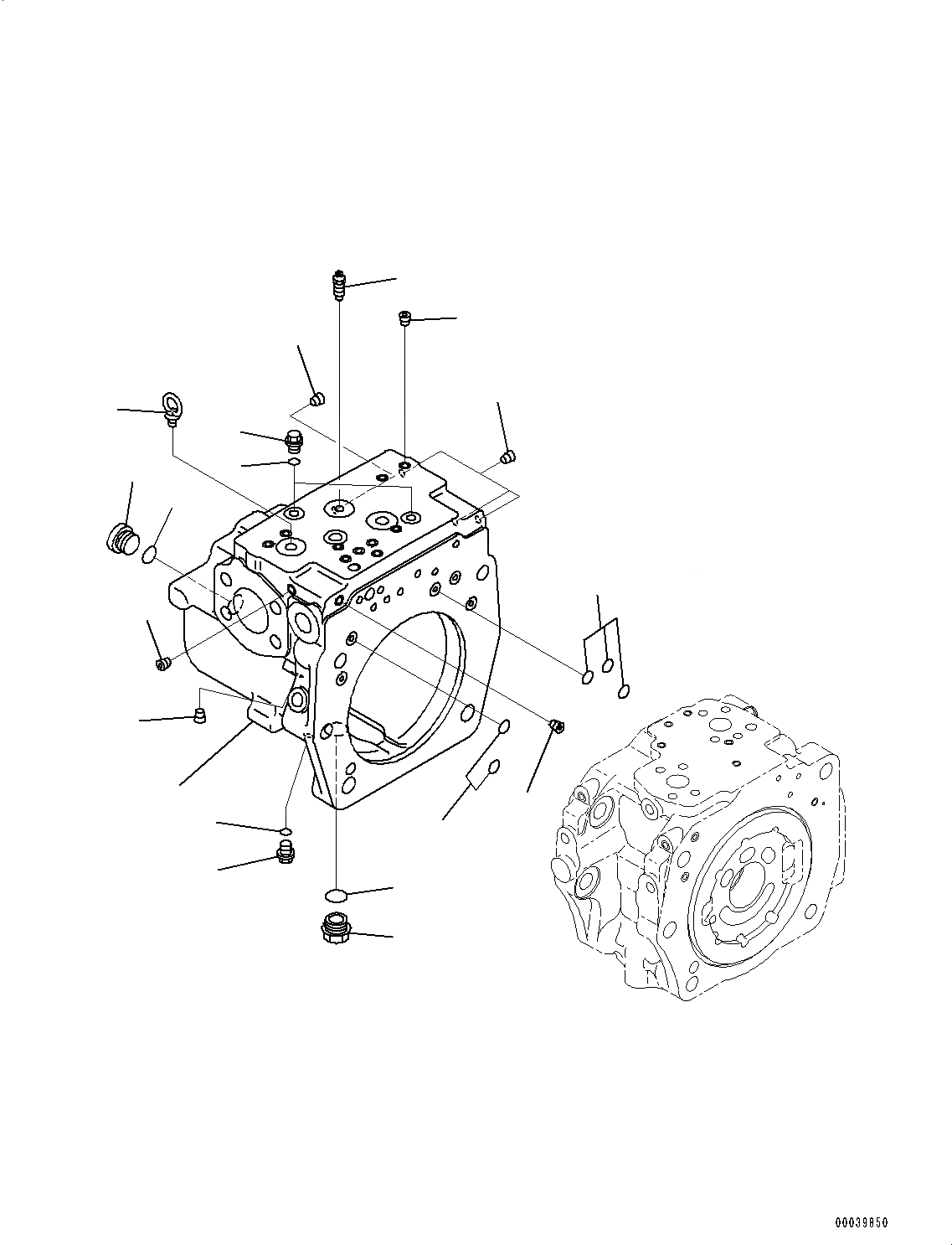 Схема запчастей Komatsu PC550LC-8 - ПОРШЕНЬ НАСОС, ВНУТР. ЧАСТИ (/) (№78-) ПОРШЕНЬ НАСОС, ПОДАЮЩ. ONLY