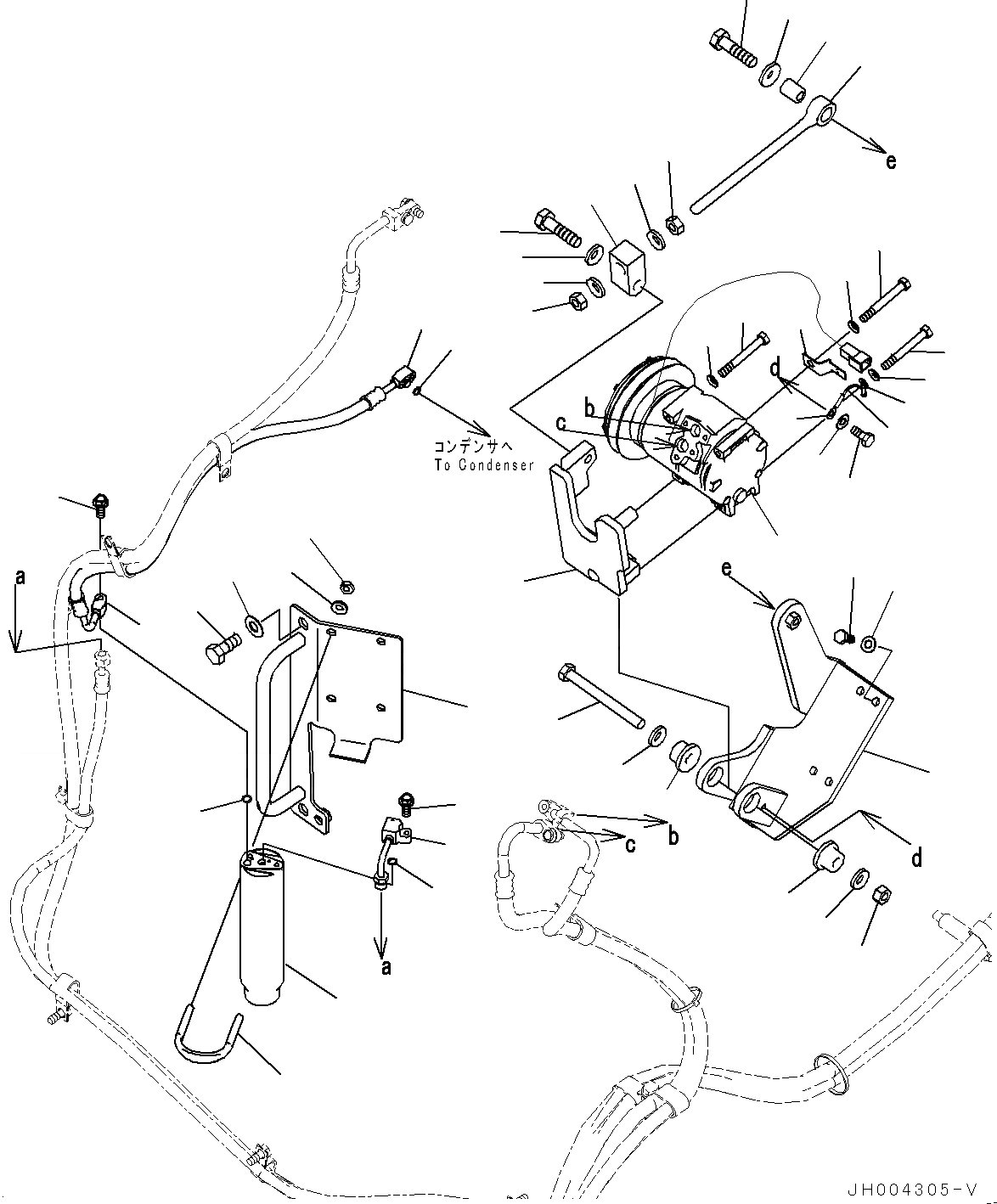 Схема запчастей Komatsu PC550LC-8 - БЛОК КОНДИЦИОНЕРА, КОМПРЕССОР (№78-) БЛОК КОНДИЦИОНЕРА