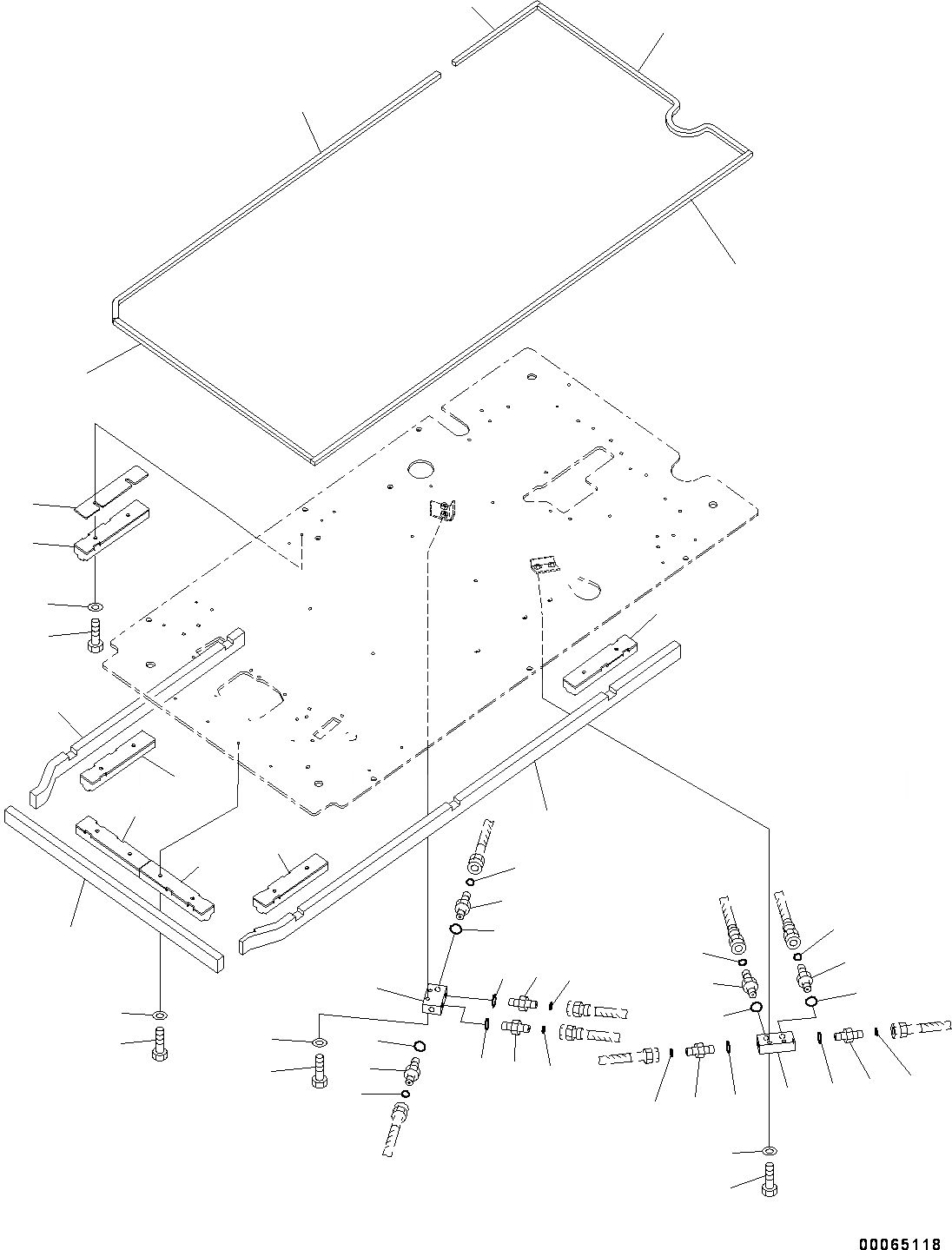 Схема запчастей Komatsu PC550LC-8 - КАБИНА, ПОЛ, P, T БЛОК И УПЛОТНЕНИЕ (№78-) КАБИНА, ДЛЯ EOPS КАБИНА, КАРЬЕРН