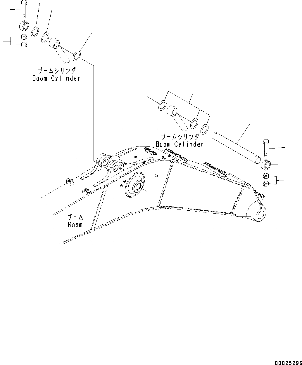 Схема запчастей Komatsu PC550LC-8 - ЦИЛИНДР СТРЕЛЫHEAD ПАЛЕЦ (№78-) ЦИЛИНДР СТРЕЛЫHEAD ПАЛЕЦ
