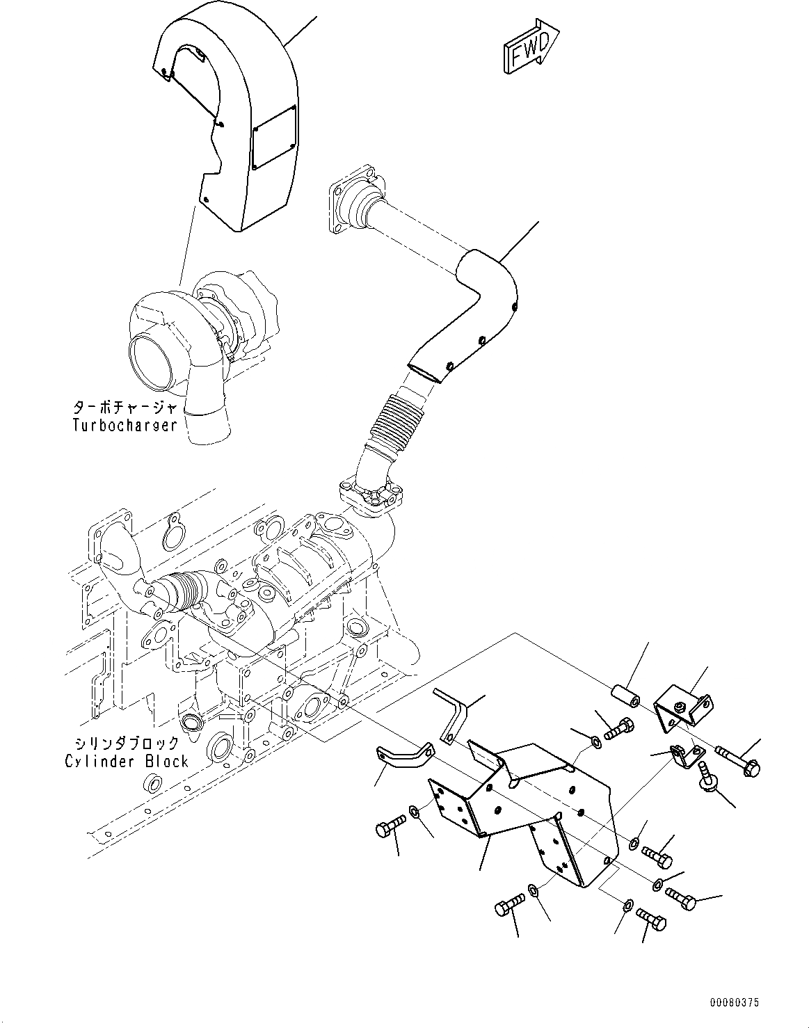 Схема запчастей Komatsu SAA6D125E-5D - ТЕРМОЗАЩИТА (№7-) ТЕРМОЗАЩИТА