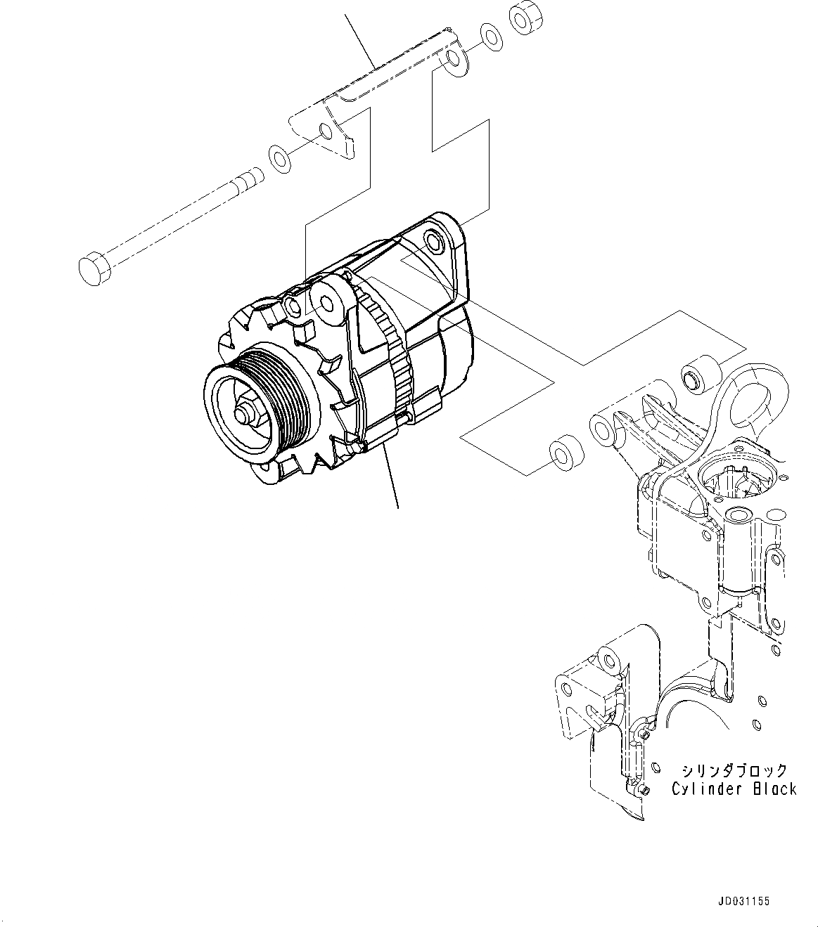 Схема запчастей Komatsu SAA6D107E-1A - ГЕНЕРАТОР, ГЕНЕРАТОР И КРЕПЛЕНИЕ (№-) ГЕНЕРАТОР, ДЛЯ AMP. УПЛОТНЕНИЕED, ЗАПЫЛЕНН МЕСТН. ARRANGEMENT