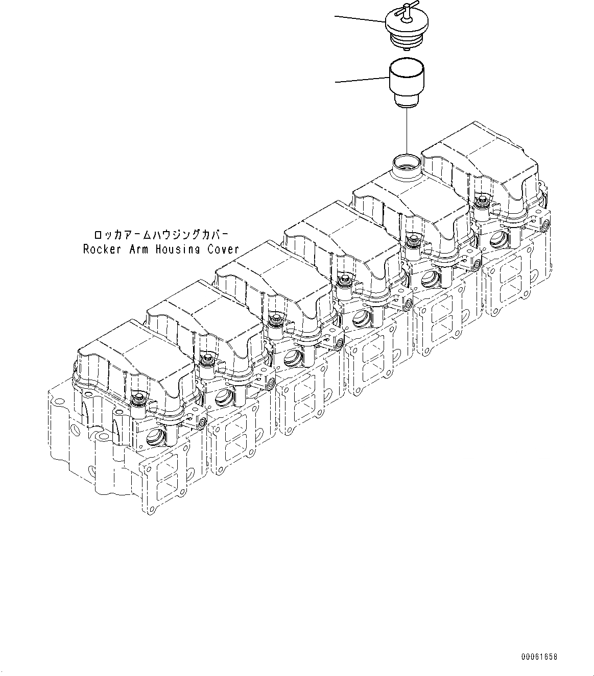 Схема запчастей Komatsu SAA6D125E-5G - КРЫШКА КОРОМЫСЛА АКСЕССУАРЫ (№79-) КРЫШКА КОРОМЫСЛА АКСЕССУАРЫ