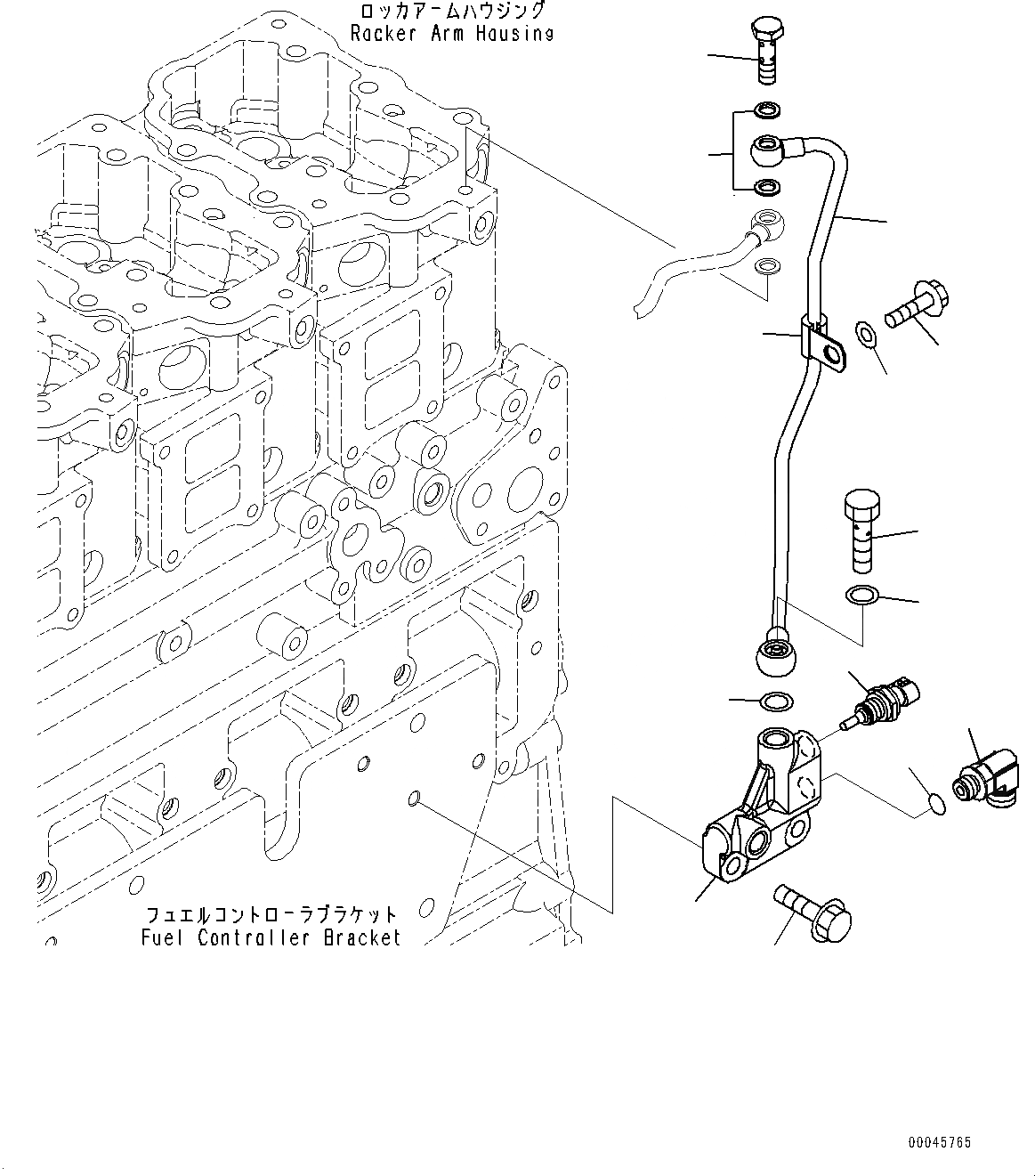 Схема запчастей Komatsu SAA6D125E-5G - ВОЗВРАТ ТОПЛИВА (№79-) ВОЗВРАТ ТОПЛИВА