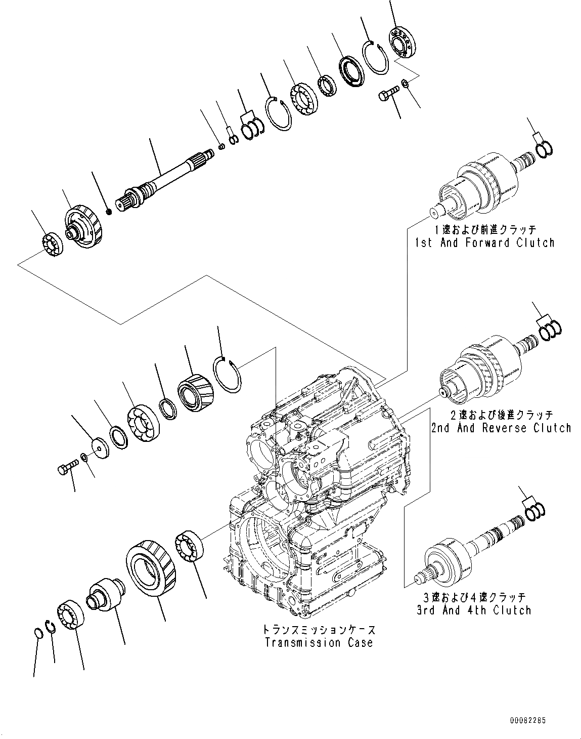 Схема запчастей Komatsu WA470-6 - ГИДРОТРАНСФОРМАТОР И ТРАНСМИССИЯ, ВХОДН. ВАЛ (№9-) ГИДРОТРАНСФОРМАТОР И ТРАНСМИССИЯ, С БЛОКИР.UP ТИП