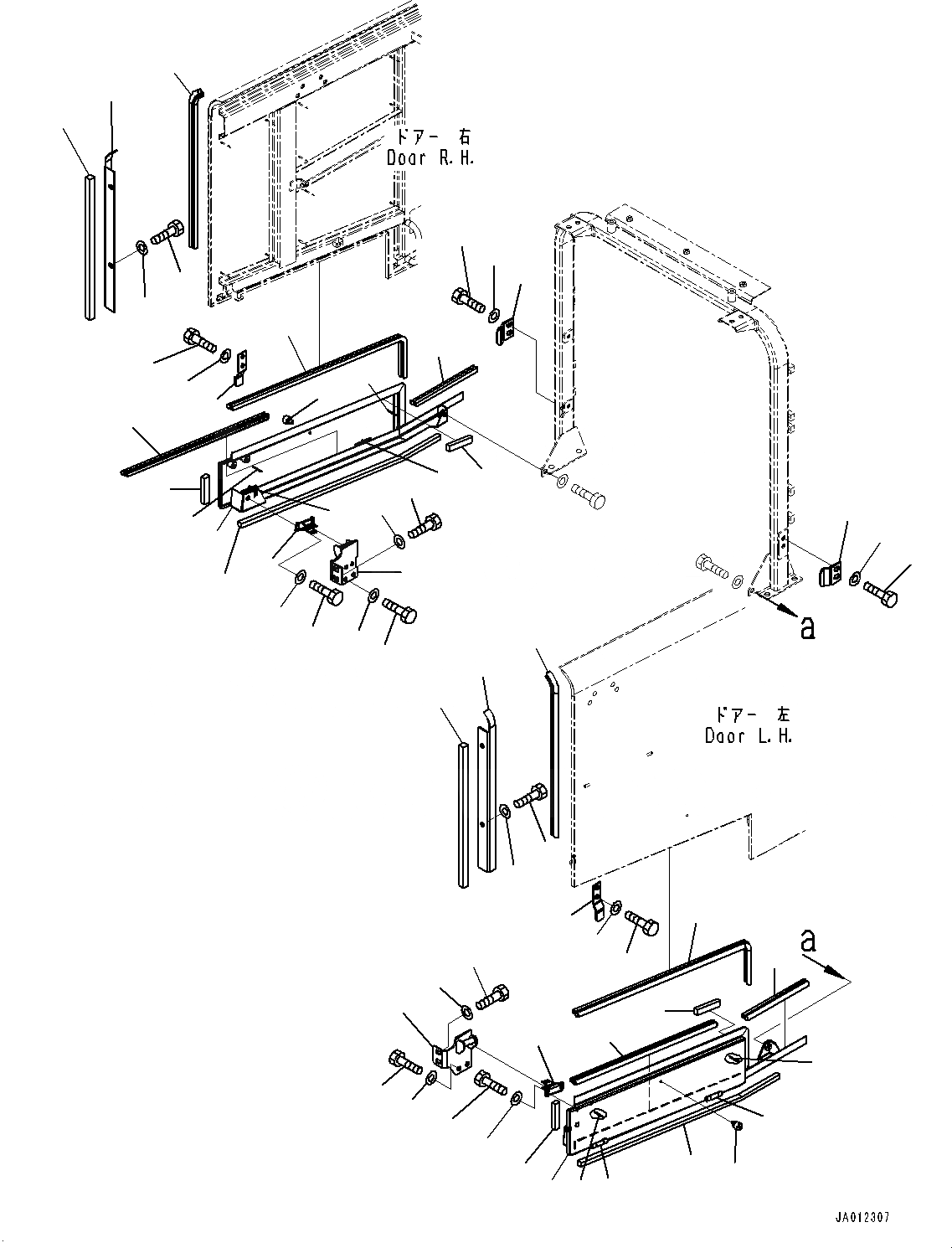 Схема запчастей Komatsu WA470-6 - КАПОТ, НИЖН. КРЫШКА(№9-) КАПОТ, УДЛИНН. ВПУСК ВОЗДУХА, ПРЕФИЛЬТР ТИП, ДЛЯ СТРАН ЕС БЕЗОПАСН. REGULATION