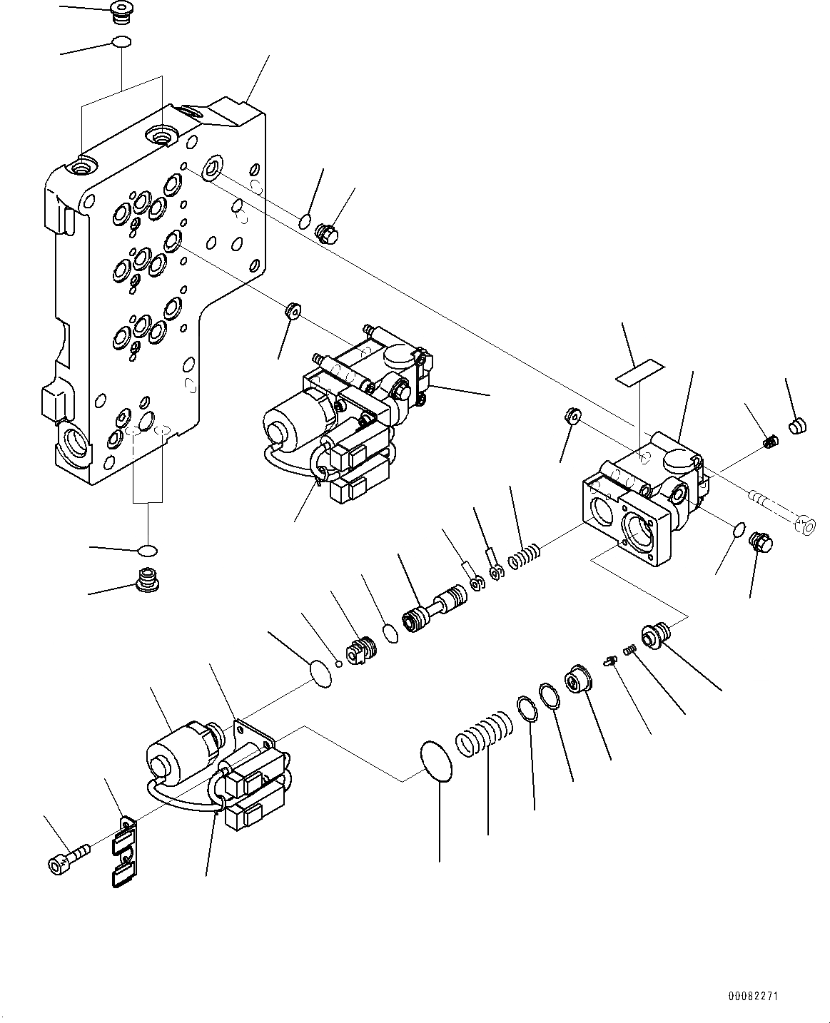 Схема запчастей Komatsu WA470-6 - ГИДРОТРАНСФОРМАТОР И ТРАНСМИССИЯ, УПРАВЛЯЮЩ. КЛАПАН (/7) (№9-) ГИДРОТРАНСФОРМАТОР И ТРАНСМИССИЯ, БЕЗ БЛОКИР.UP ТИП