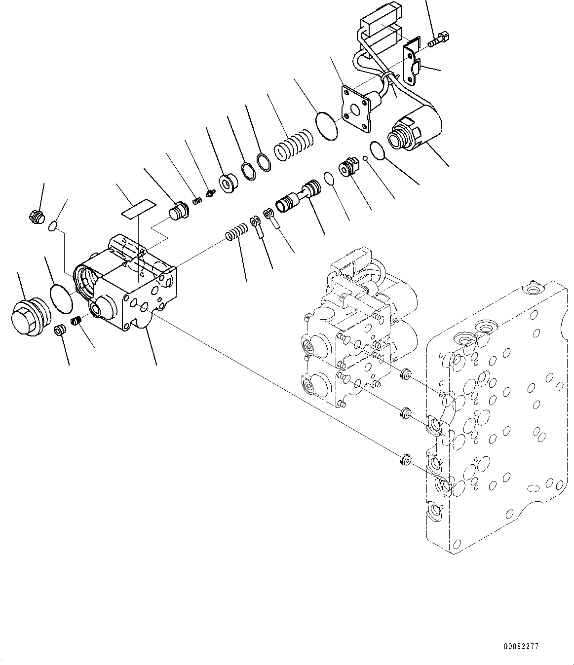 Схема запчастей Komatsu WA470-6 - ГИДРОТРАНСФОРМАТОР И ТРАНСМИССИЯ, УПРАВЛЯЮЩ. КЛАПАН (/7) (№9-) ГИДРОТРАНСФОРМАТОР И ТРАНСМИССИЯ, БЕЗ БЛОКИР.UP ТИП