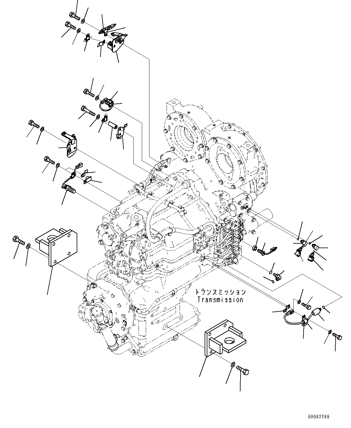 Схема запчастей Komatsu WA470-6 - ГИДРОТРАНСФОРМАТОР И ТРАНСМИССИЯ, КРЕПЛЕНИЕ (/) (№9-) ГИДРОТРАНСФОРМАТОР И ТРАНСМИССИЯ, БЕЗ БЛОКИР.UP ТИП