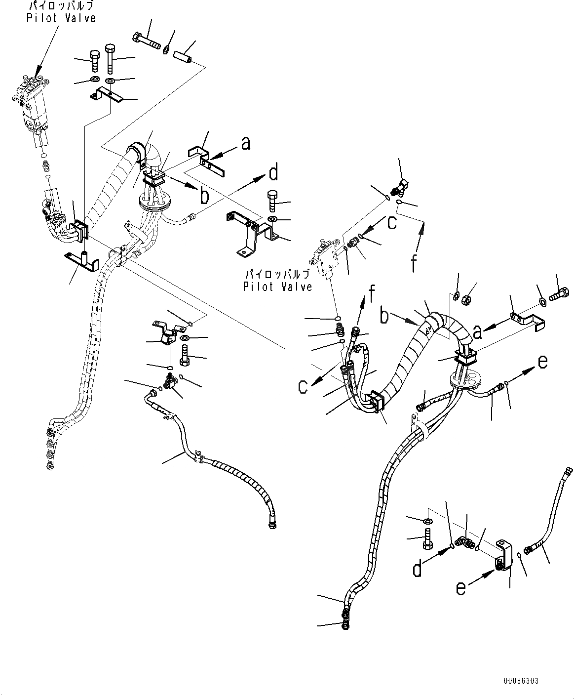 Схема запчастей Komatsu WA470-6 - УПРАВЛЕНИЕ ПОГРУЗКОЙ БЛОК, PPC ТРУБЫ (/) (№9-) УПРАВЛЕНИЕ ПОГРУЗКОЙ БЛОК, С -РЫЧАГ УПРАВЛЕНИЕ ПОГРУЗКОЙ И -РЫЧАГ УПРАВЛ. НАВЕСН. ОБОРУД.