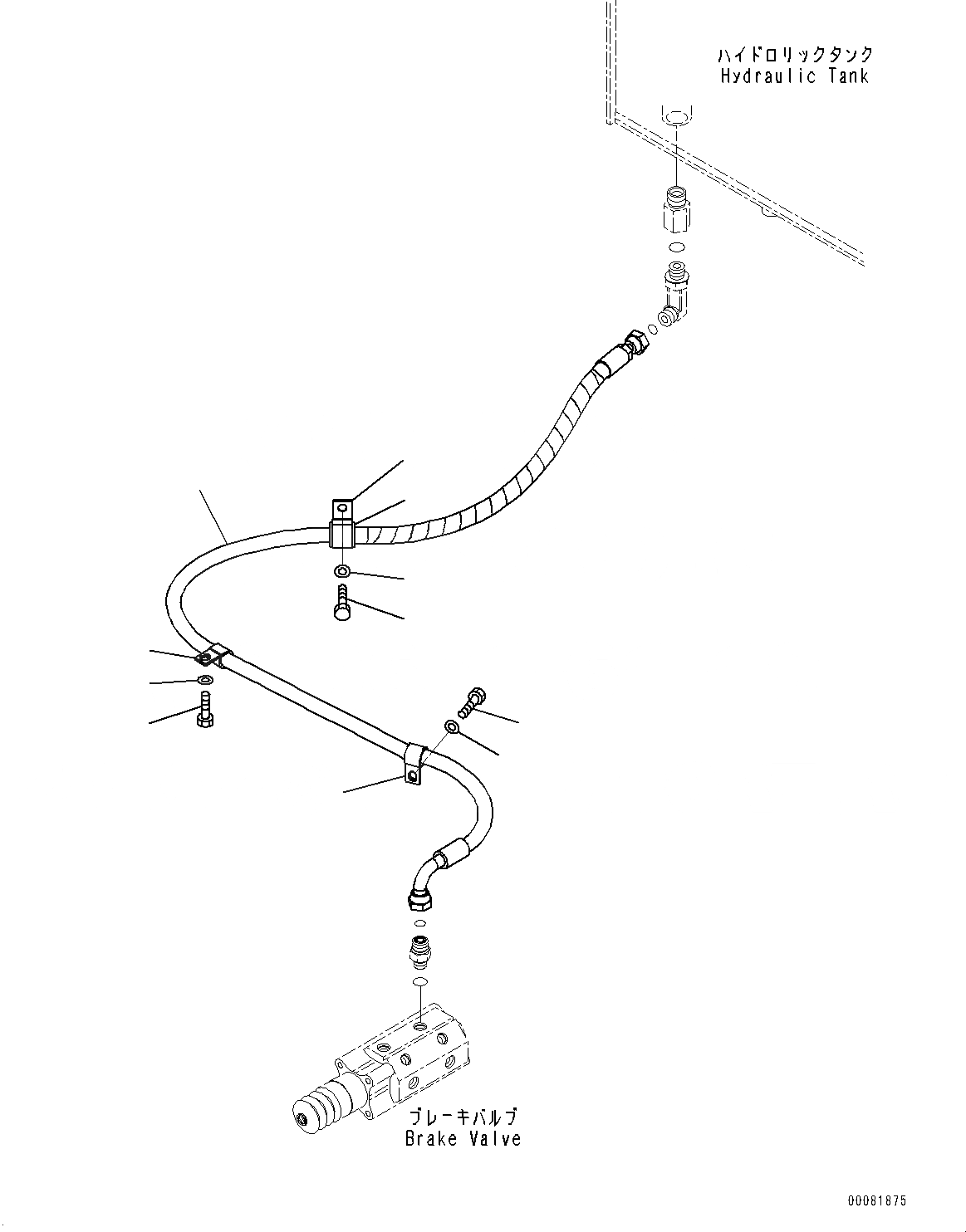 Схема запчастей Komatsu WA470-6 - УПРАВЛ-Е ТОРМОЗОМ, ТОРМОЗНОЙ КЛАПАН ТРУБЫ, ДРЕНАЖН. (/) (№9-) УПРАВЛ-Е ТОРМОЗОМ, С ORBITROL СИСТЕМАУПРАВЛЕНИЯ ПОВОРОТОМ, ТОРМОЗ. МАСЛ. СИСТЕМА ОХЛАЖДЕНИЯ