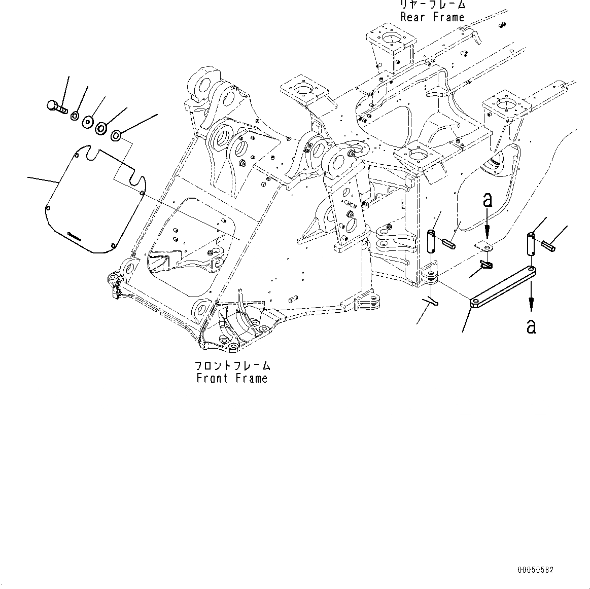 Схема запчастей Komatsu WA480-6 - СОЧЛ. СОЕД. БЛОКИР. BAR И РАМА COVER, ПЕРЕДН. КРЫШКА(№9-) СОЧЛ. СОЕД. БЛОКИР. BAR И РАМА COVER, С 2-Х СЕКЦИОНН. УПРАВЛЯЮЩ. КЛАПАН
