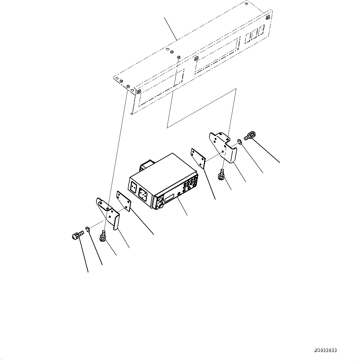 Схема запчастей Komatsu WA480-6 - РАДИО (№9-) РАДИО, AM-FM РАДИО, СЕВ. АМЕРИКА