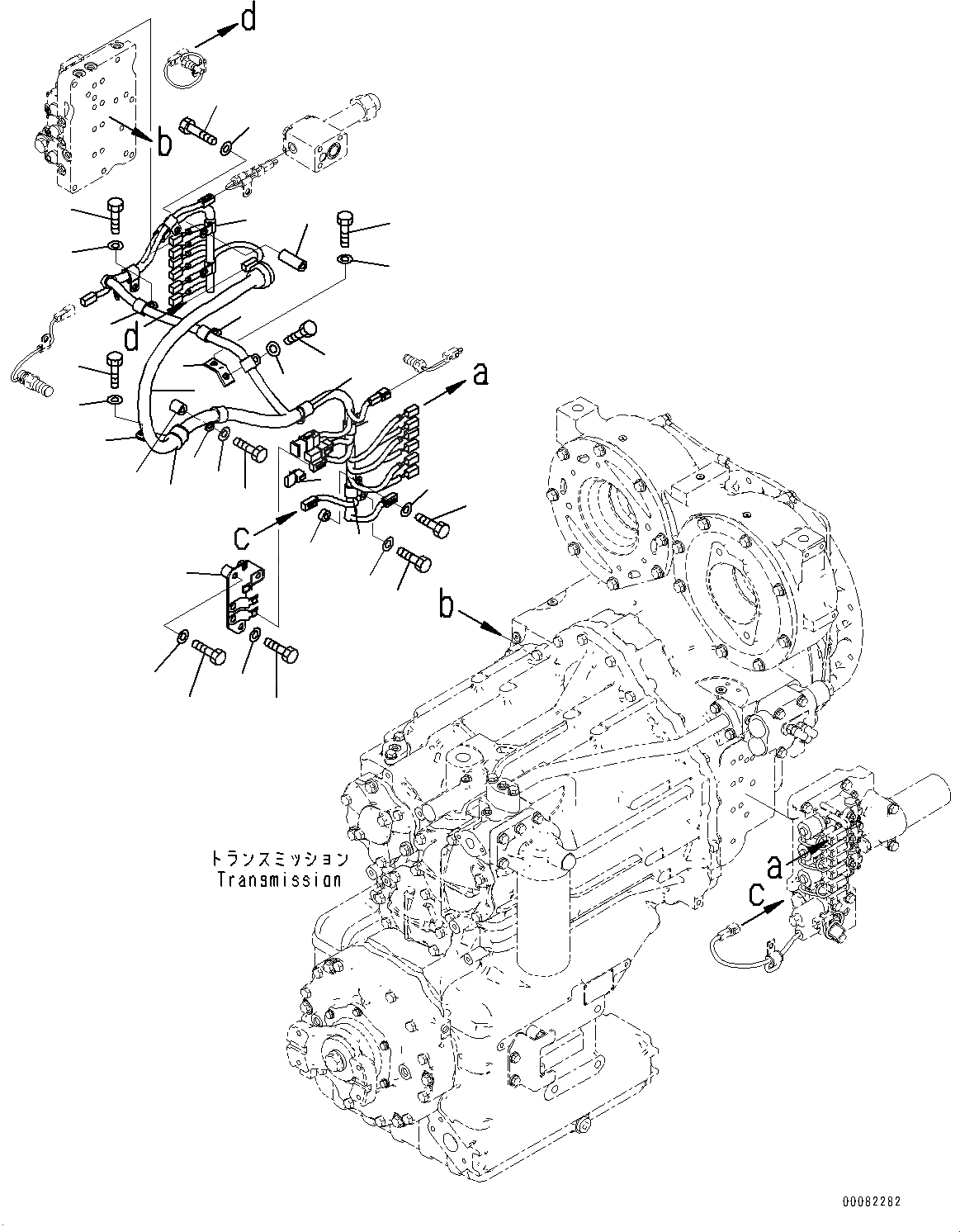 Схема запчастей Komatsu WA480-6 - ГИДРОТРАНСФОРМАТОР И ТРАНСМИССИЯ, АКСЕССУАРЫ (/) (№9-) ГИДРОТРАНСФОРМАТОР И ТРАНСМИССИЯ, БЕЗ БЛОКИР.UP ТИП