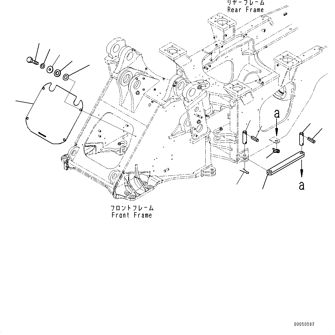 Схема запчастей Komatsu WA480-6 - СОЧЛ. СОЕД. БЛОКИР. BAR И РАМА COVER, ПЕРЕДН. КРЫШКА(№9-) СОЧЛ. СОЕД. БЛОКИР. BAR И РАМА COVER, С 2-Х СЕКЦИОНН. УПРАВЛЯЮЩ. КЛАПАН