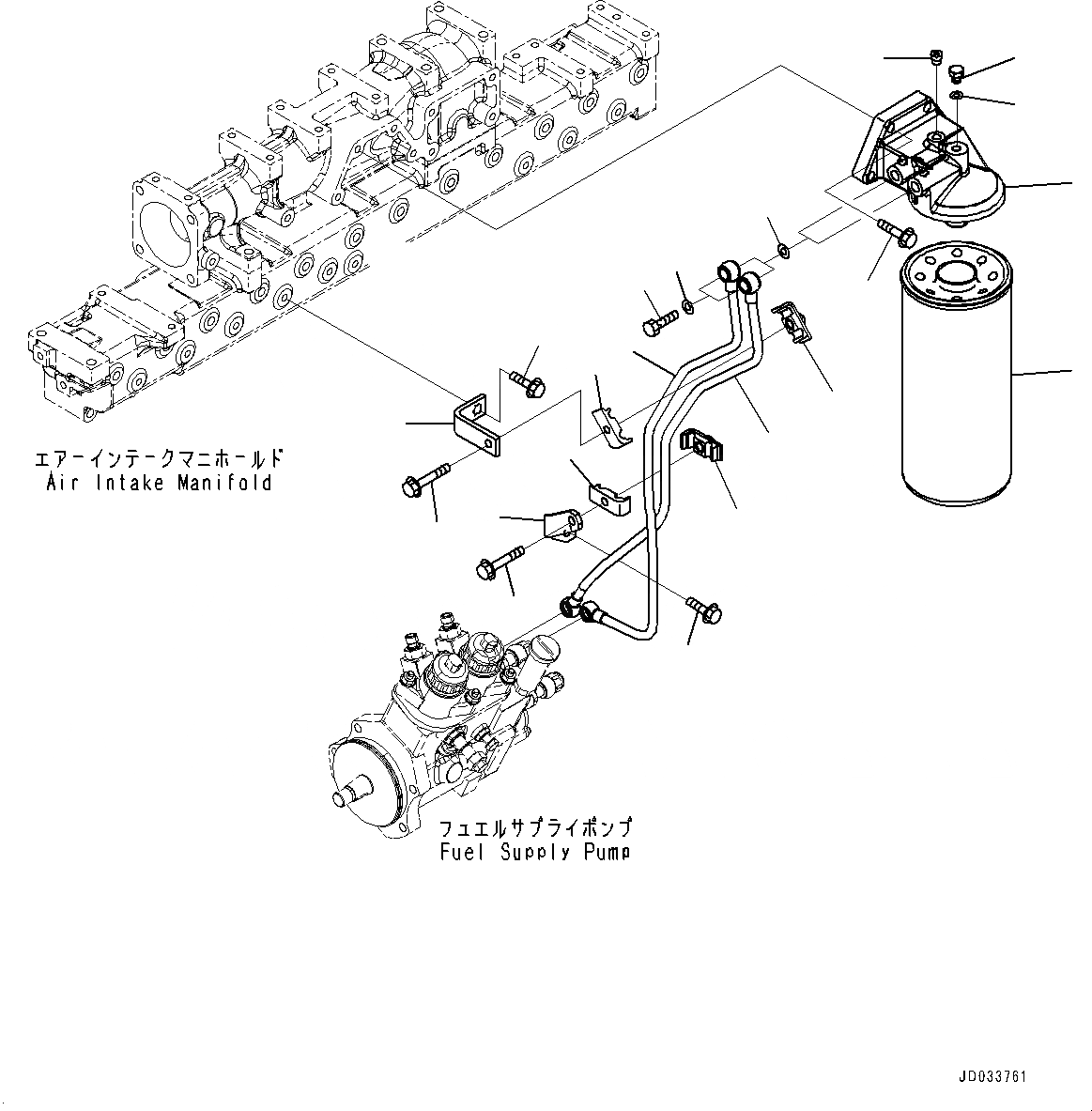 Схема запчастей Komatsu SAA6D125E-5E - ТОПЛИВН. ФИЛЬТР. И ТРУБЫ (№7-78) ТОПЛИВН. ФИЛЬТР. И ТРУБЫ