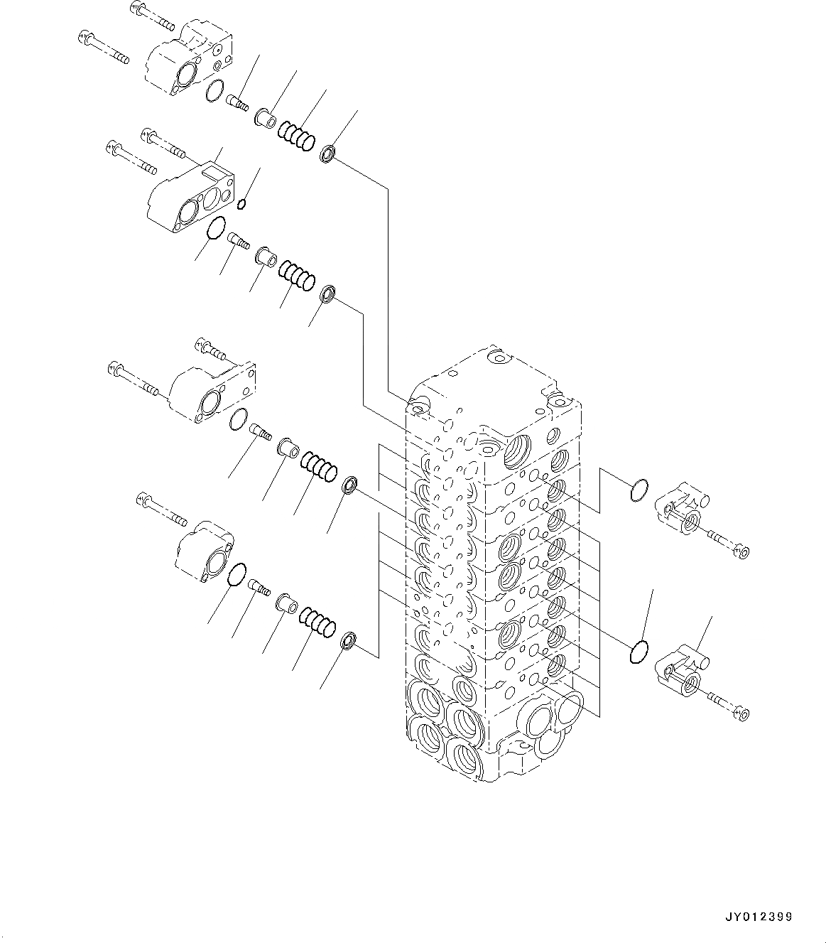 Схема запчастей Komatsu PC20MR-3 - УПРАВЛЯЮЩ. КЛАПАН, ВНУТР. ЧАСТИ (/) (№-) УПРАВЛЯЮЩ. КЛАПАН, С СИГНАЛ ХОДА