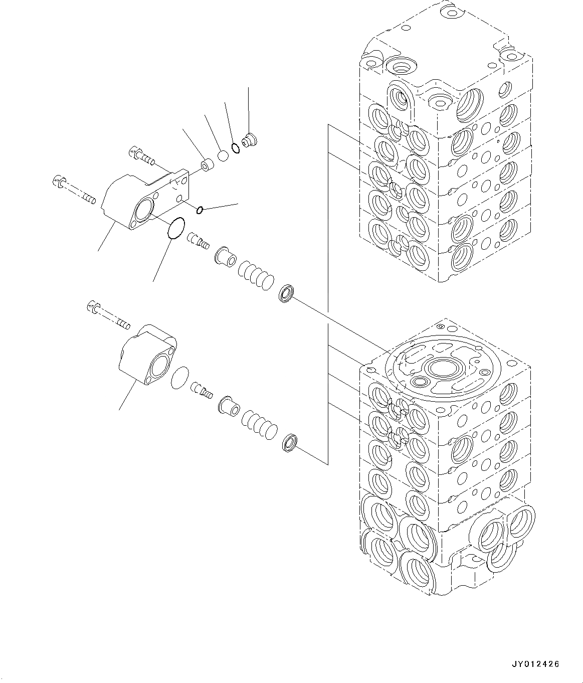Схема запчастей Komatsu PC20MR-3 - УПРАВЛЯЮЩ. КЛАПАН, ВНУТР. ЧАСТИ (/) (№-) УПРАВЛЯЮЩ. КЛАПАН, ДЛЯ -ДОПОЛН. АКТУАТОР ТРУБЫ
