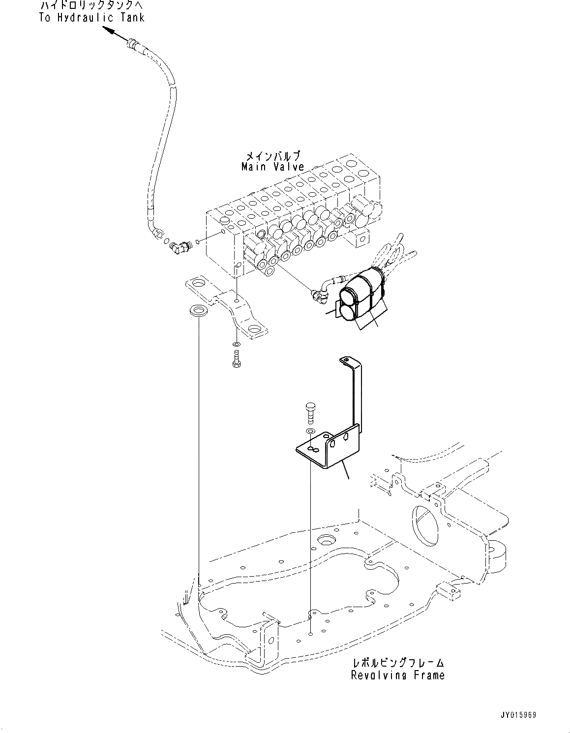Схема запчастей Komatsu PC20MR-3 - УПРАВЛЯЮЩ. КЛАПАН, НАВЕСН. ОБОРУД ТРУБЫ (/) (№-) УПРАВЛЯЮЩ. КЛАПАН, ДЛЯ -ДОПОЛН. АКТУАТОР ТРУБЫ