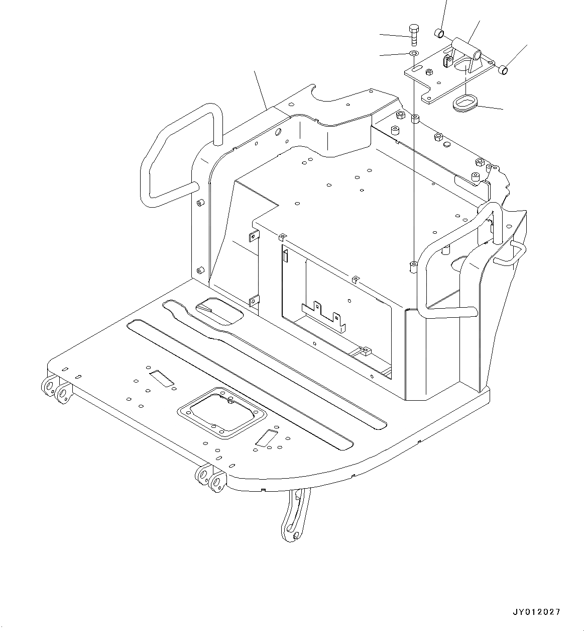 Схема запчастей Komatsu PC20MR-3 - ОСНОВН. КОНСТРУКЦИЯ, ПОЛ, ОСНОВ. (№-) ОСНОВН. КОНСТРУКЦИЯ, С МАСТЕР КЛЮЧ, ДЛЯ СИСТЕМА ROPS, -ДОПОЛН. АКТУАТОР ТРУБЫ