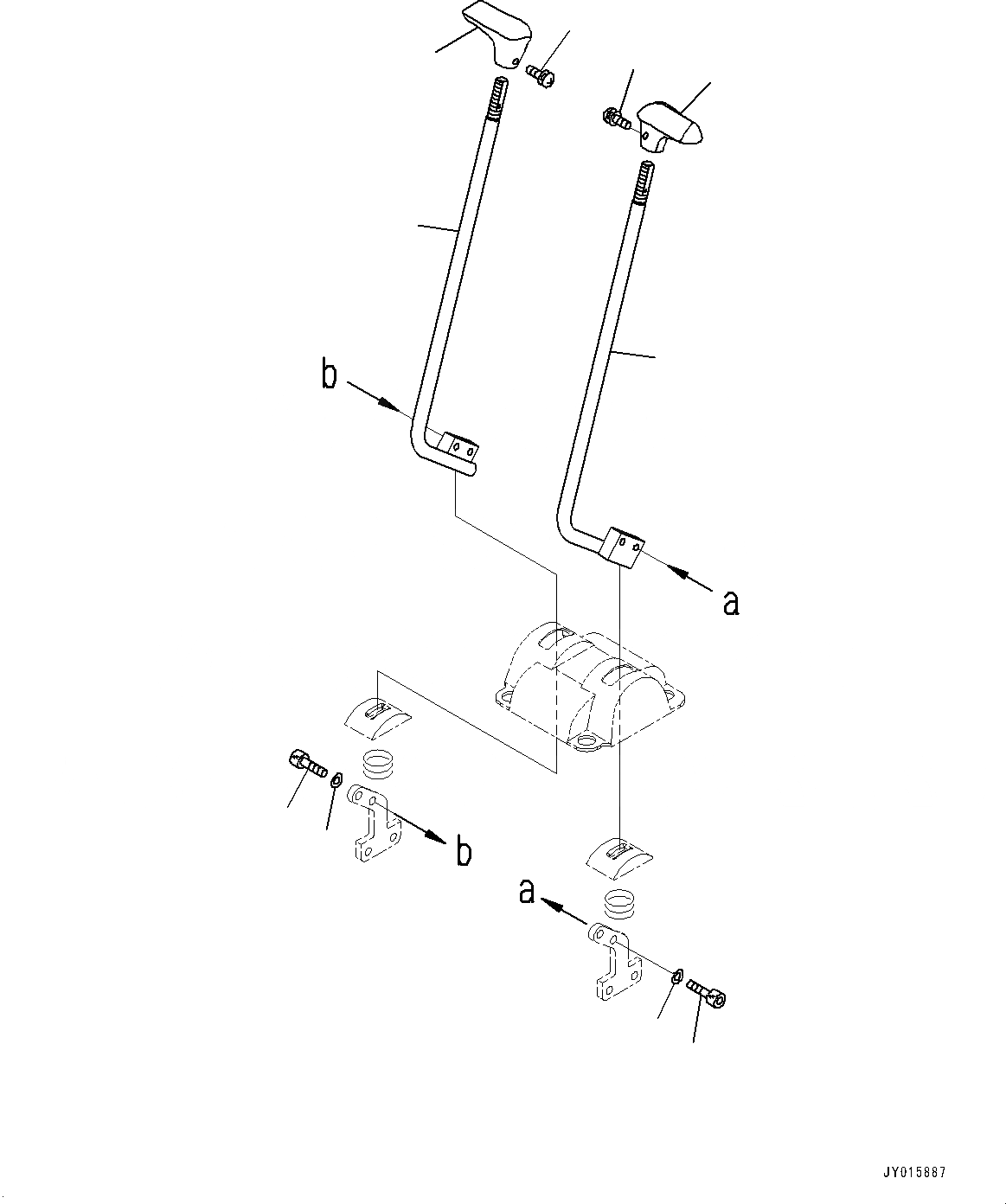 Схема запчастей Komatsu PC20MR-3 - ОСНОВН. КОНСТРУКЦИЯ, ПОЛ, РЫЧАГ УПРАВЛ-Я ХОДОМ (№-) ОСНОВН. КОНСТРУКЦИЯ, С МАСТЕР КЛЮЧ, ДЛЯ СИСТЕМА ROPS, -ДОПОЛН. АКТУАТОР ТРУБЫ