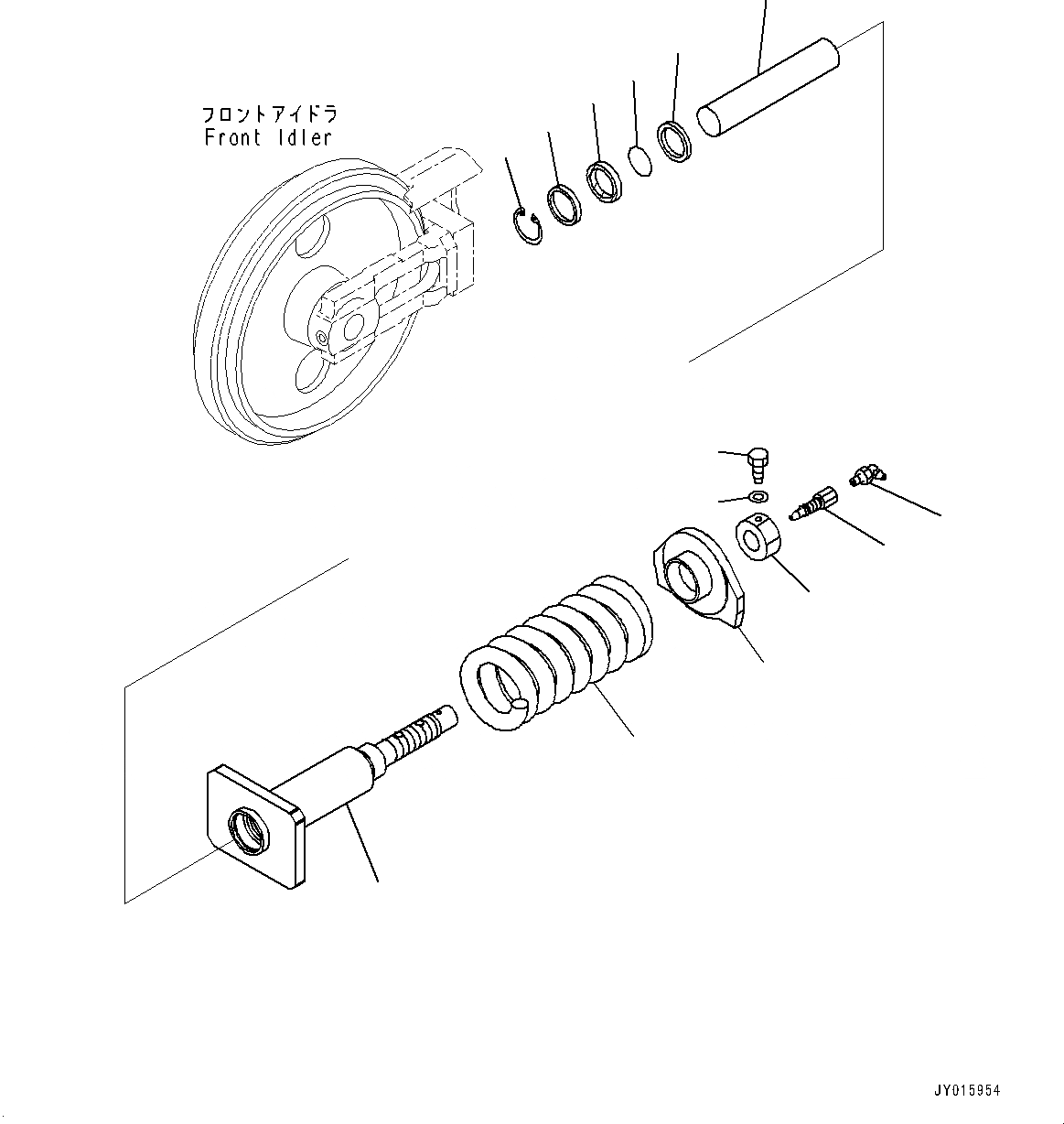 Схема запчастей Komatsu PC20MR-3 - ГУСЕНИЦЫ ASSEMBLY, ОПОРНЫЙ ЭЛЕМЕНТ ЛЕНИВЦА (№-) ГУСЕНИЦЫ ASSEMBLY, ДЛЯ MACHINE С STEEL ГУСЕНИЦЫ