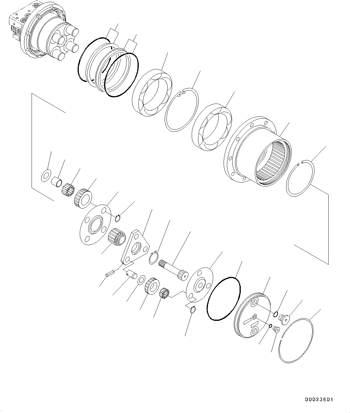 Схема запчастей Komatsu PC20MR-3 - ГУСЕНИЧНАЯ РАМА, ВНУТР. ЧАСТИ, МОТОР ХОДА (/) (№-) ГУСЕНИЧНАЯ РАМА, СКОРОСТЬ ДВИЖЕНИЯ УПРАВЛ-Е, SPEED ТИП