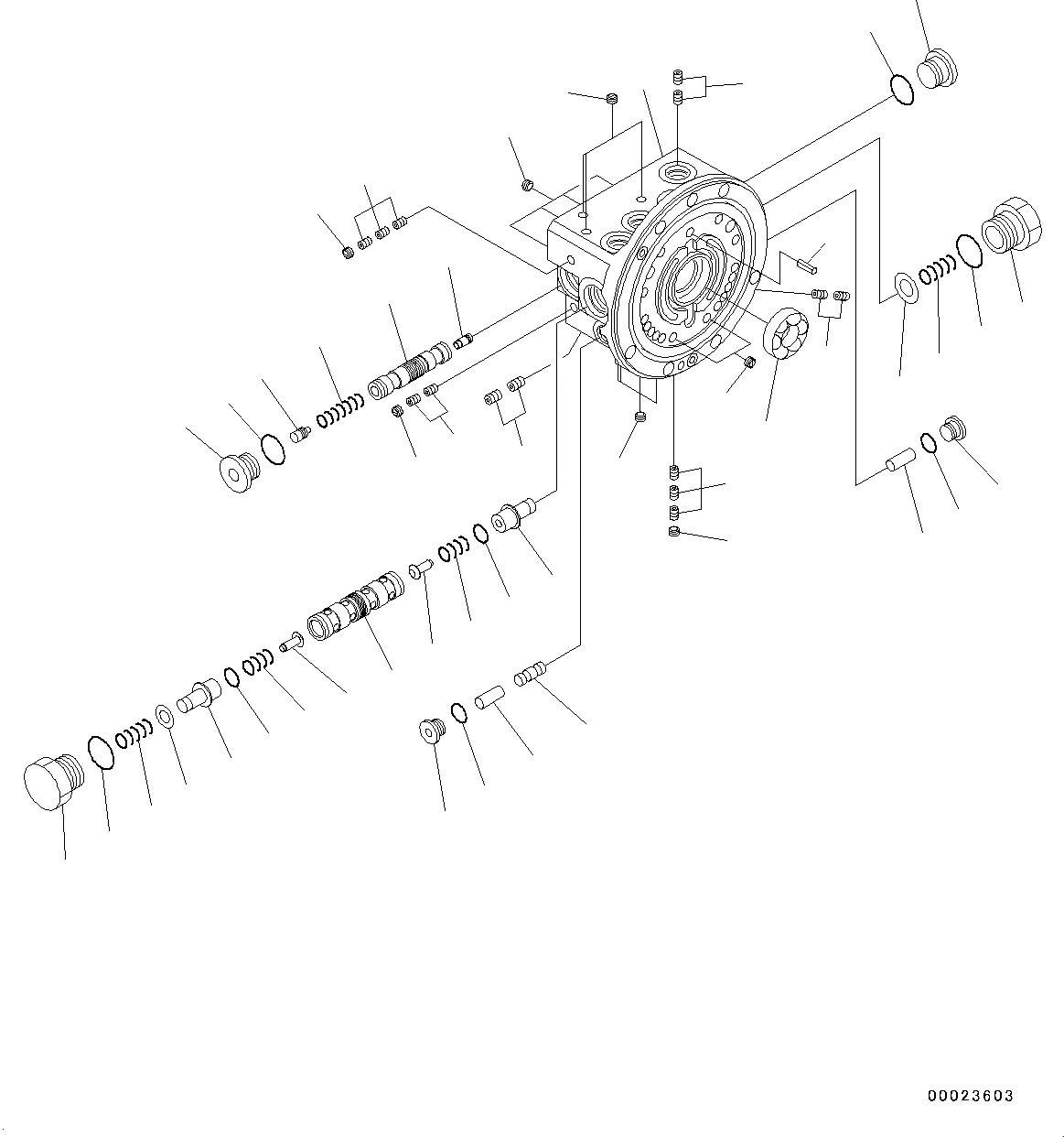 Схема запчастей Komatsu PC20MR-3 - ГУСЕНИЧНАЯ РАМА, ВНУТР. ЧАСТИ, МОТОР ХОДА (/) (№-) ГУСЕНИЧНАЯ РАМА, СКОРОСТЬ ДВИЖЕНИЯ УПРАВЛ-Е, SPEED ТИП