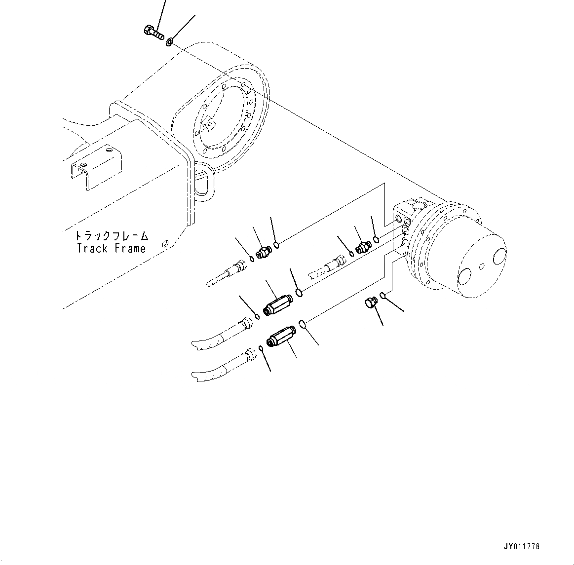 Схема запчастей Komatsu PC20MR-3 - ГУСЕНИЧНАЯ РАМА, МОТОР ХОДА КОМПОНЕНТЫ (№-) ГУСЕНИЧНАЯ РАМА, СКОРОСТЬ ДВИЖЕНИЯ УПРАВЛ-Е, SPEED ТИП