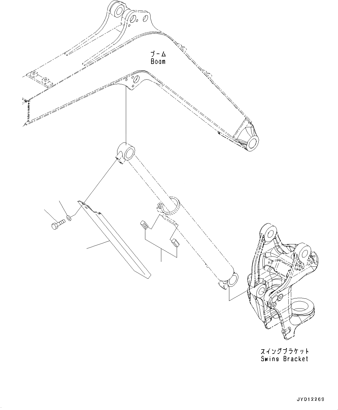 Схема запчастей Komatsu PC20MR-3 - ЦИЛИНДР СТРЕЛЫ, ЦИЛИНДР СТРЕЛЫКРЫШКА(№8-) ЦИЛИНДР СТРЕЛЫ, КРОМЕ ЯПОН., ДЛЯ 8MM СТРЕЛА