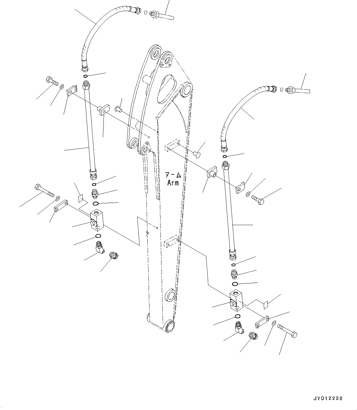 Схема запчастей Komatsu PC20MR-3 - РУКОЯТЬ, ДОПОЛН. ГИДРОЛИНИЯ (№8-) РУКОЯТЬ, ДЛЯ КРОМЕ ЯПОН., MM РУКОЯТЬ, ГИДРОМОЛОТ