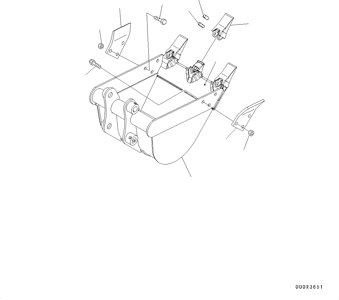 Схема запчастей Komatsu PC20MR-3 - ЭКСКАВАТ. КОВШ (№-) ЭКСКАВАТ. КОВШ, .M, HEAP .M, ШИР. MM, ВЕРТИКАЛЬН. ПАЛЕЦ