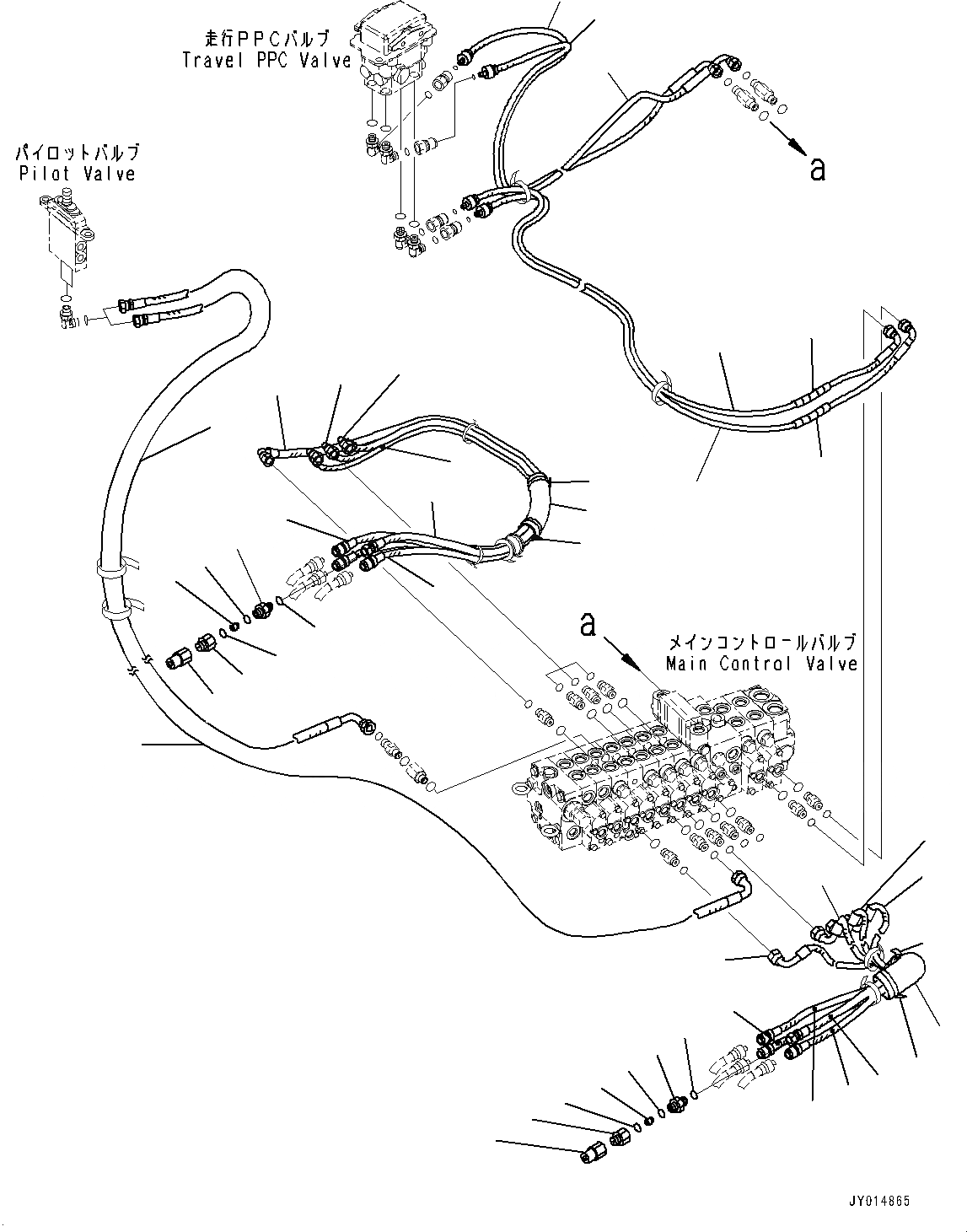 Схема запчастей Komatsu PC55MR-3 - УПРАВЛЯЮЩ. КЛАПАН, PPC ТРУБЫ (№-) УПРАВЛЯЮЩ. КЛАПАН, С ANTI-DROP КЛАПАН ДЛЯ НОВОЙ ЗЕЛАНДИИ, ДЛЯ -ДОПОЛН. АКТУАТОР ТРУБЫ, ВЫСОК. ЕМК.